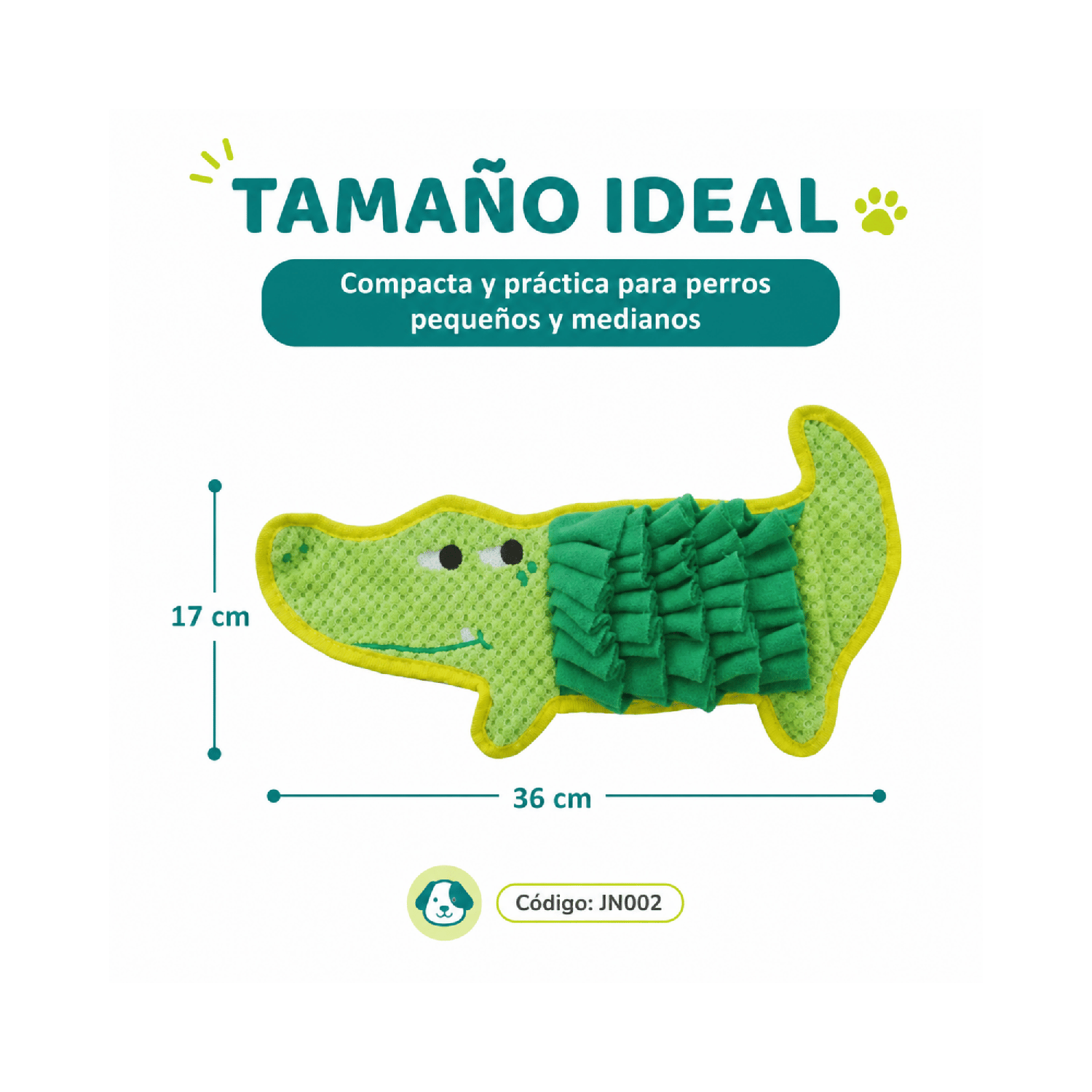 Alfombra Olfativa Cocodrilo Perro 36x17 Cm-2