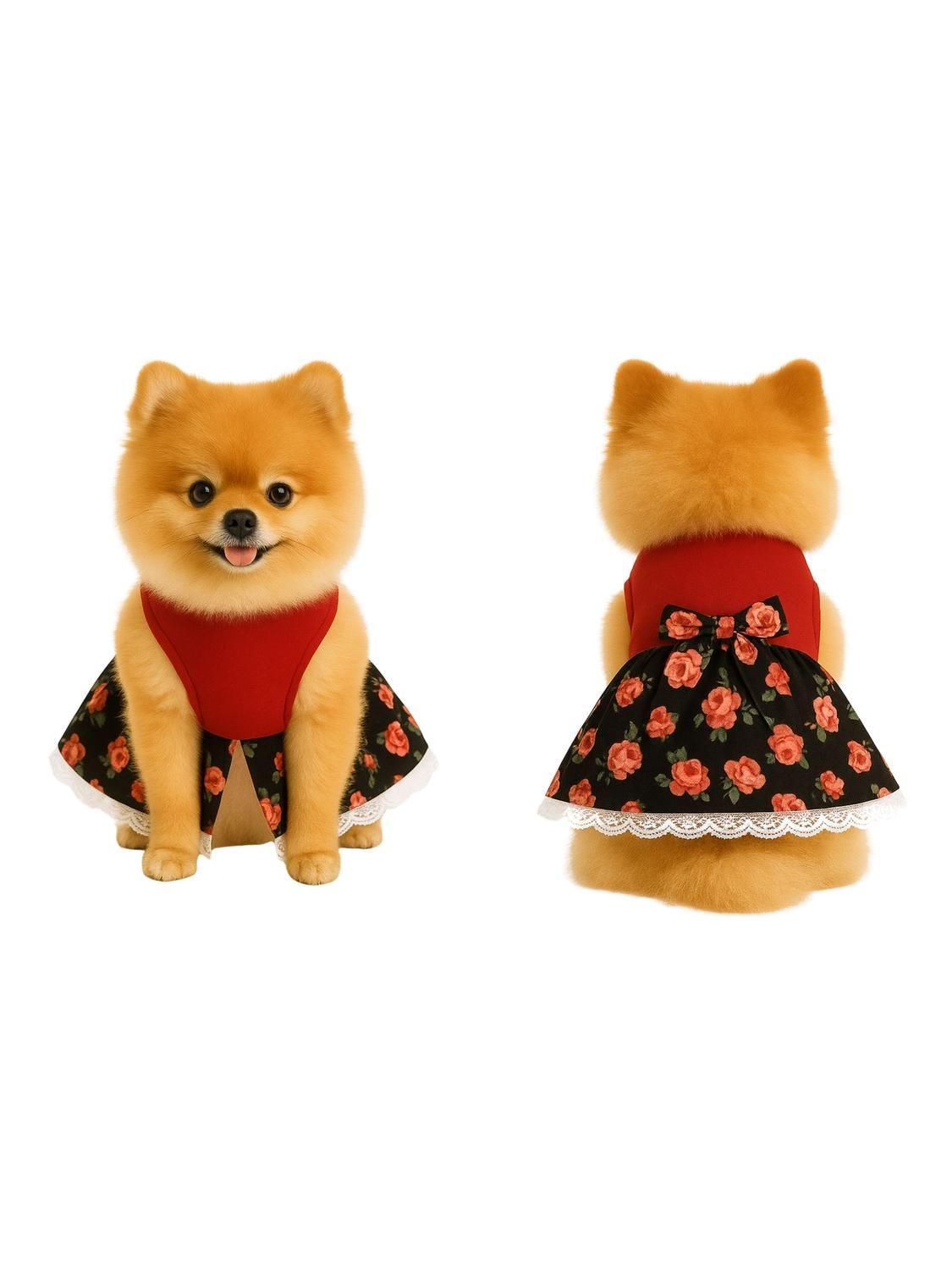Vestido Huasa China para Perro Talla S | Fiestas Patrias-5