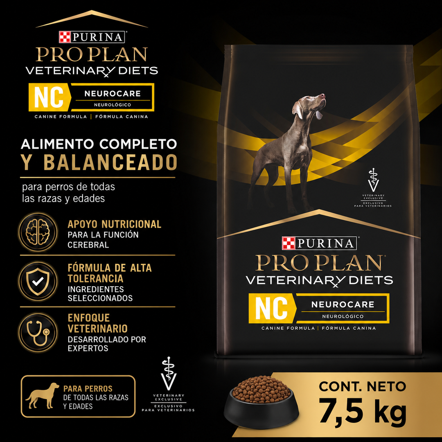 Pro Plan Veterinary Diets NC Neurocare Perro 7,5 Kg-5