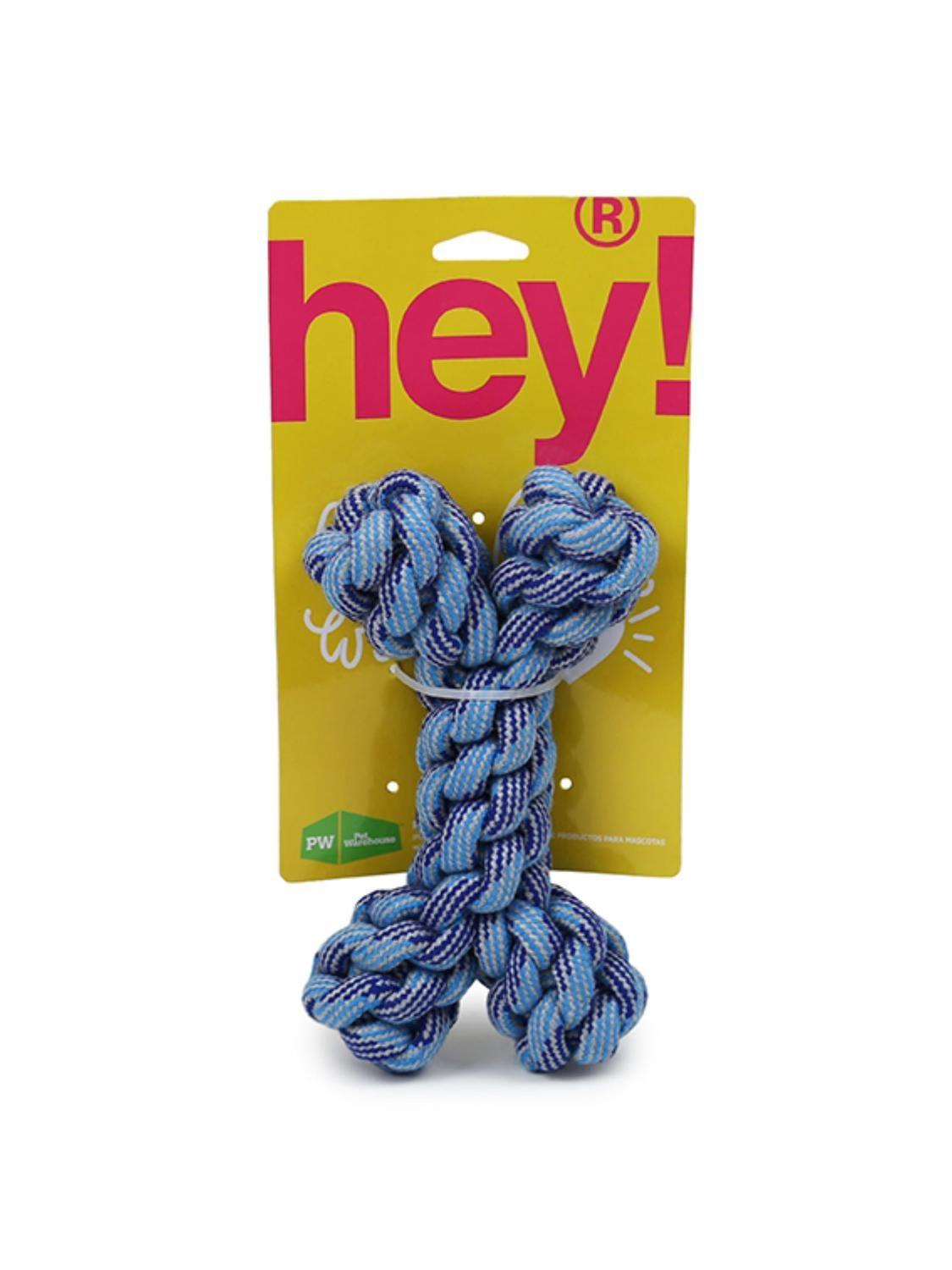 Juguete Cuerda Hueso Azul Hey! 18x10 cm Para Perros-2