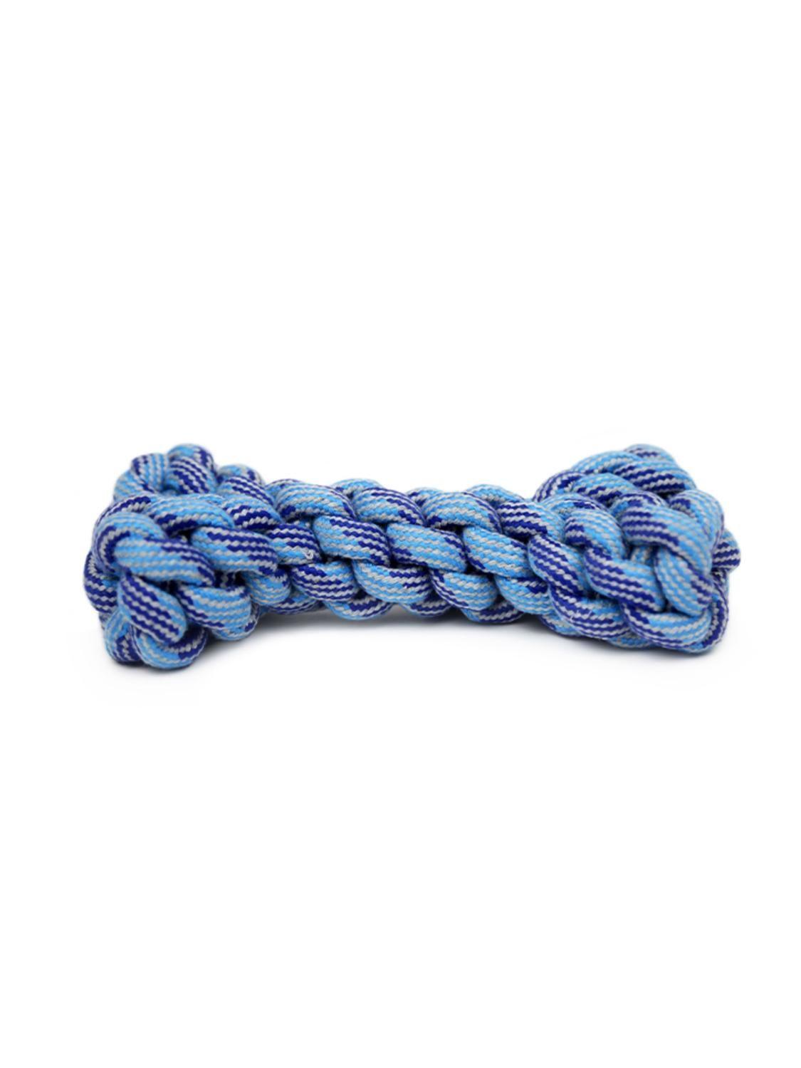 Juguete Cuerda Hueso Azul Hey! 18x10 cm Para Perros-4