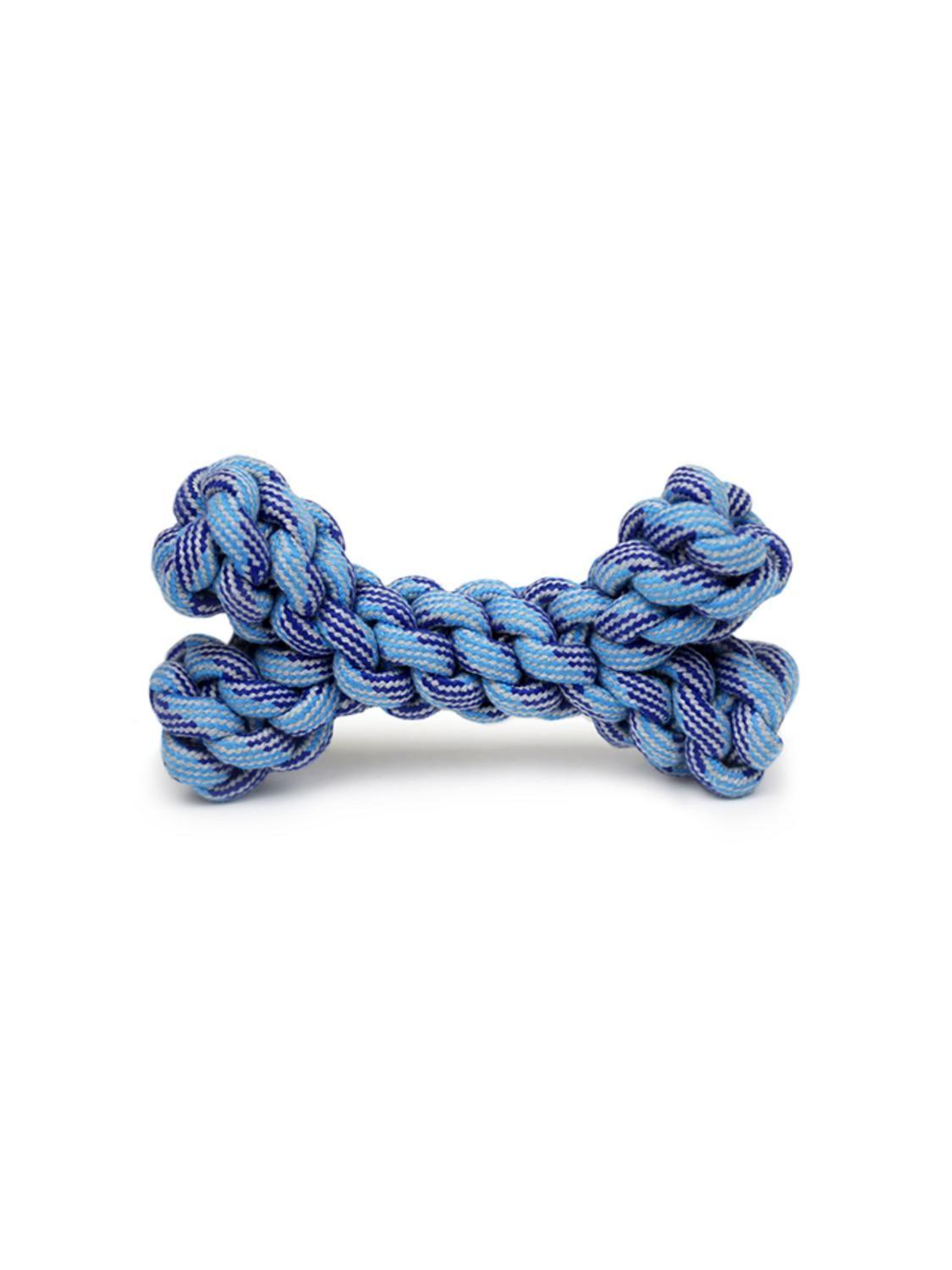 Juguete Cuerda Hueso Azul Hey! 18x10 cm Para Perros-5