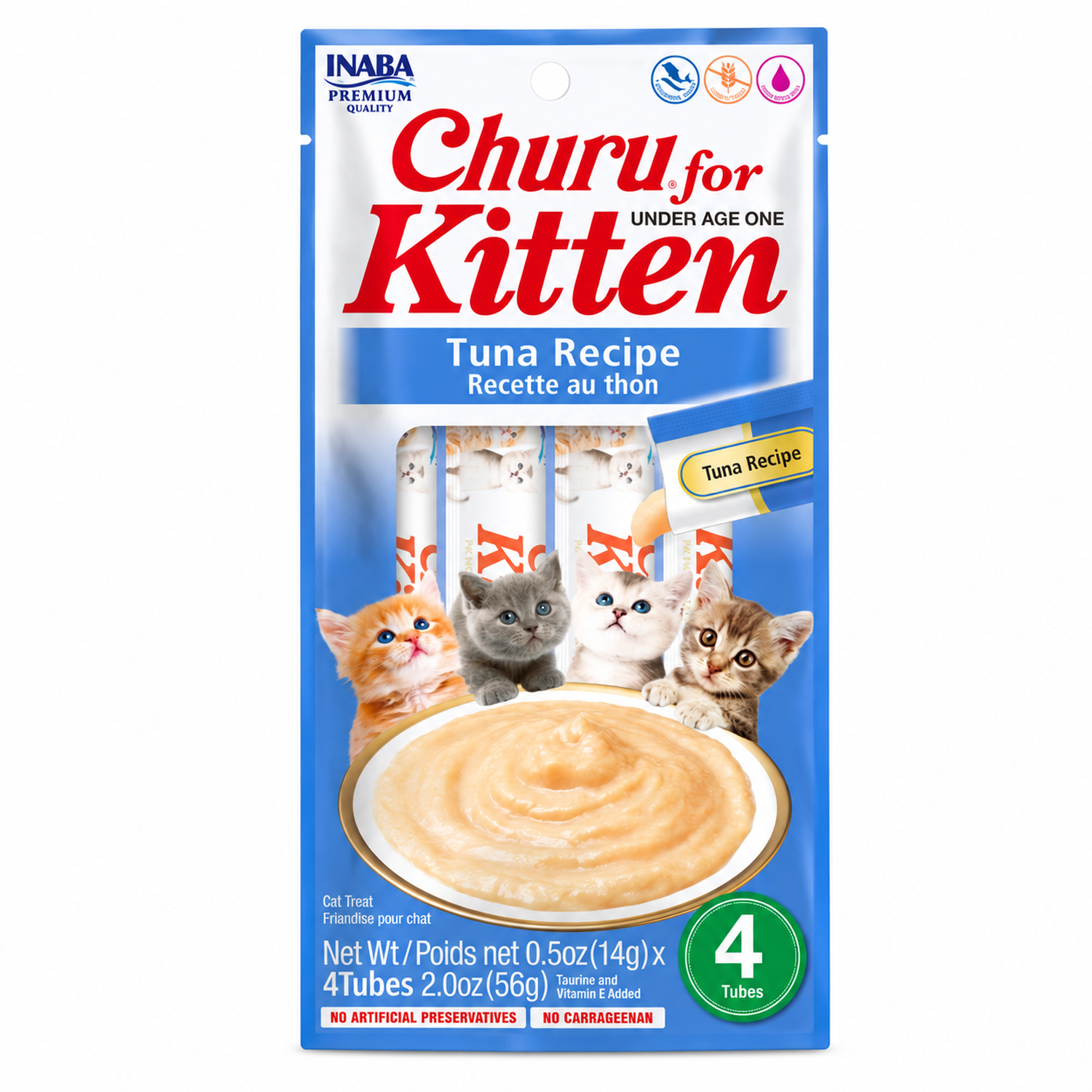 Inaba Churu Kitten Atún 14g x4 Pack 6 sobres-8