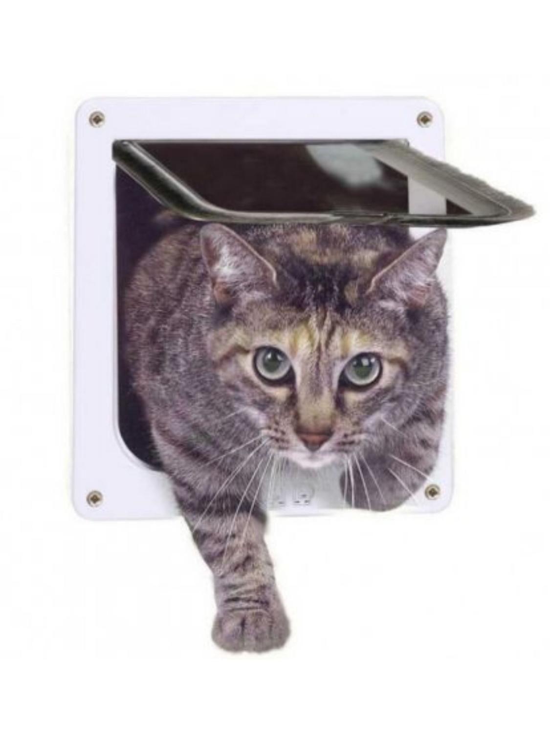 Puerta para Gatos con Cierre | 25x23 cm Marco Exterior-3