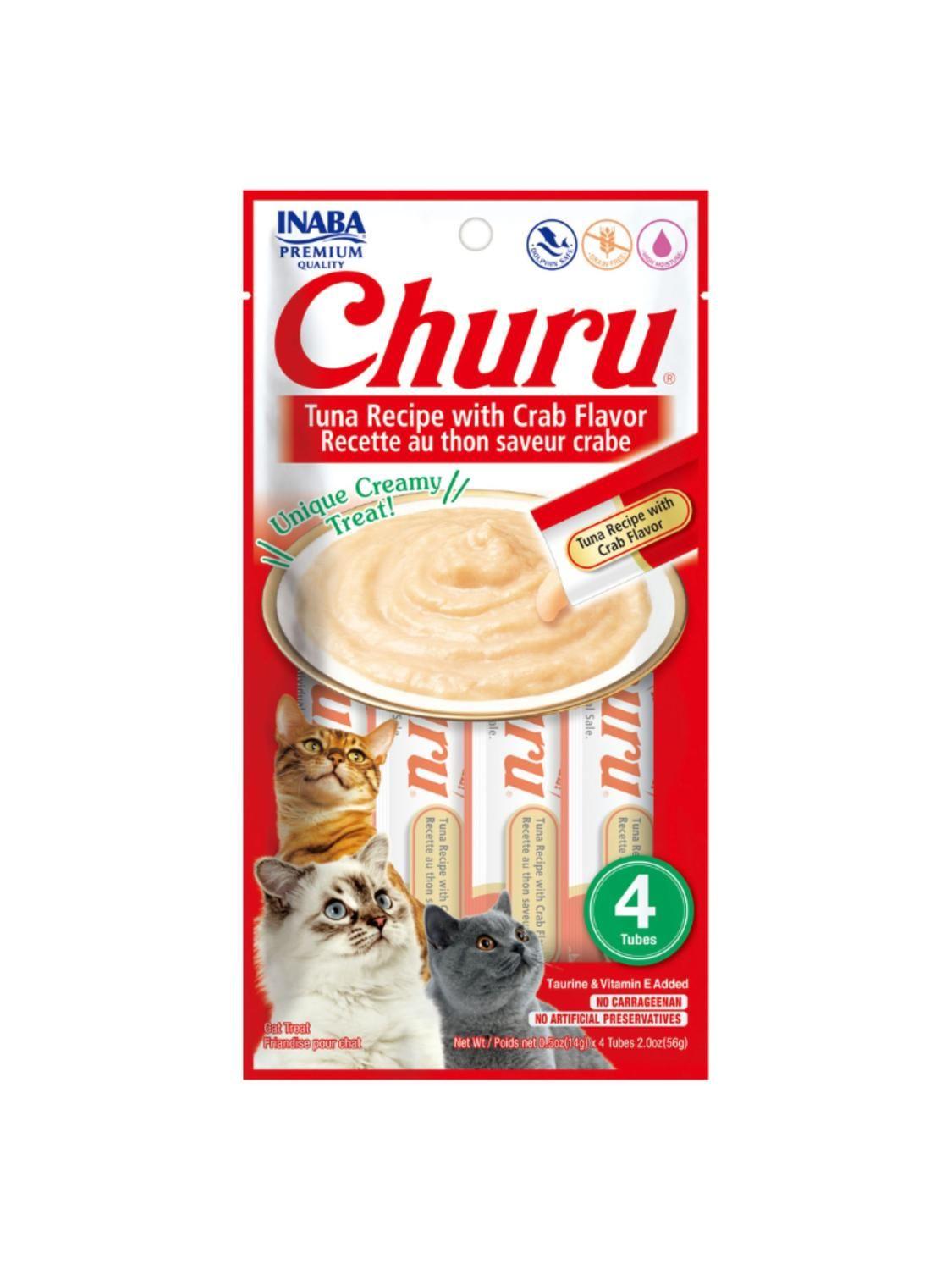 Churu Cat Atún y Cangrejo 14g x4 | Pack 6 Unidades-2