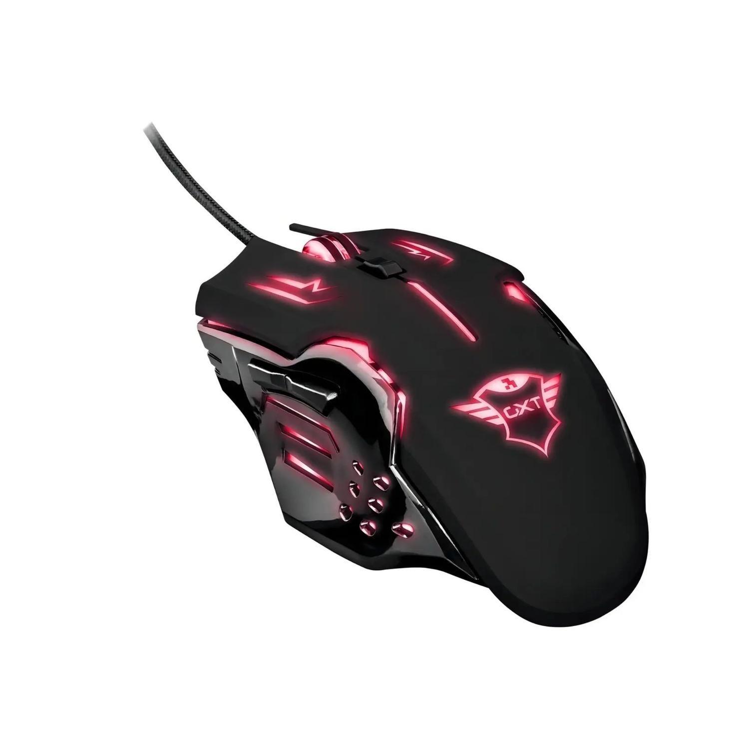 Mouse Gamer Trust GXT 108 Iluminado 6 Botones DPI Ajustable-0