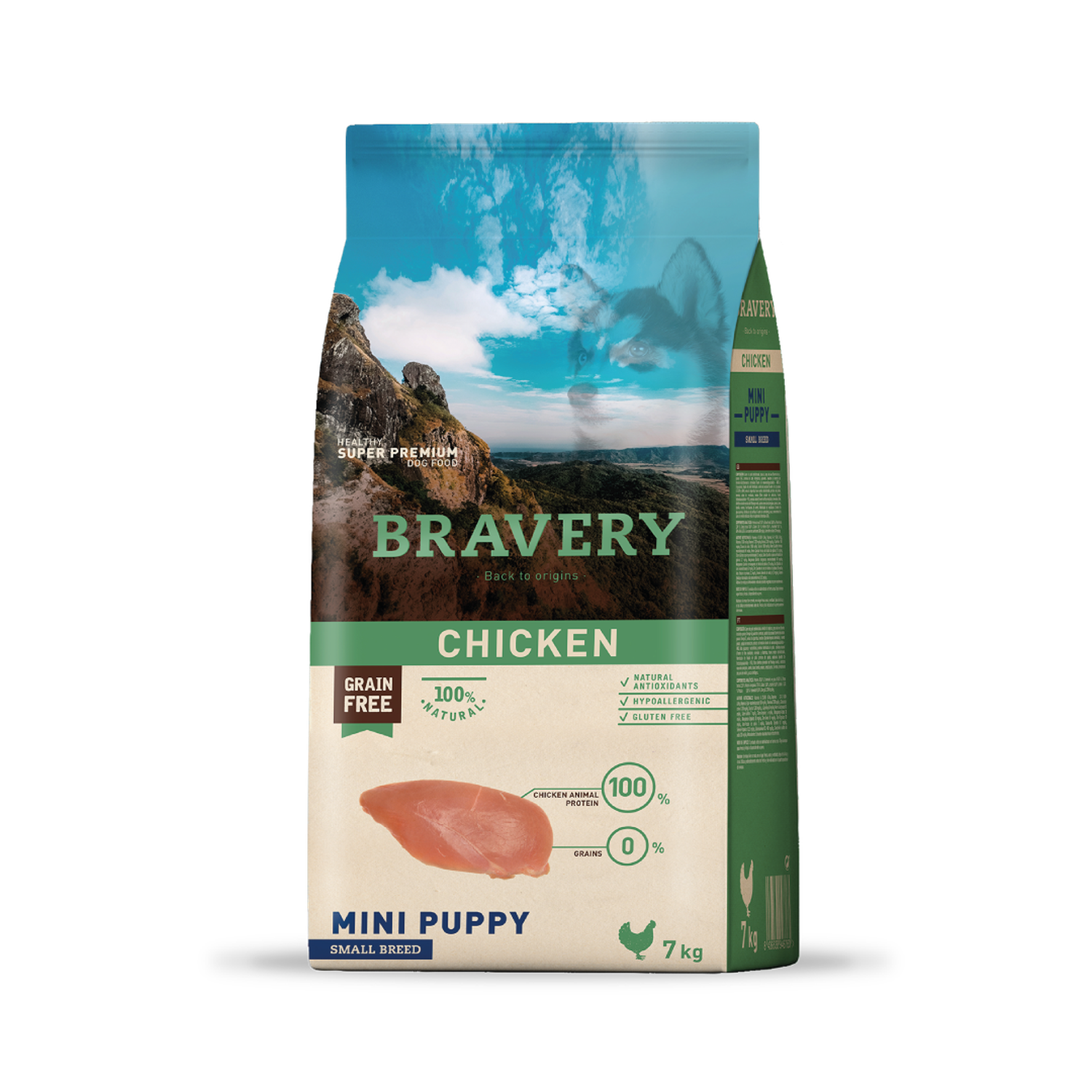 Bravery Chicken Puppy Razas Pequeñas 7 kg Perro-0