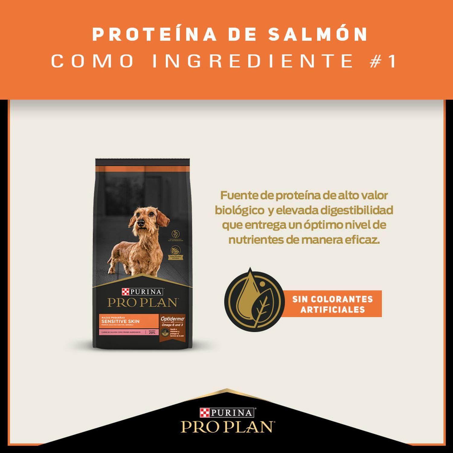 Pro Plan Perro Sensitive Skin Salmón Raza Pequeña 3 Kg-1