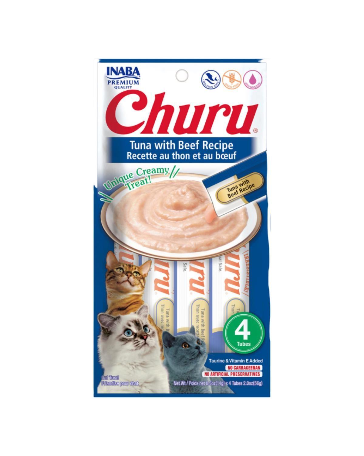 Churu Cat Atún y Vacuno 14g x4 | Pack 6 Unidades-2