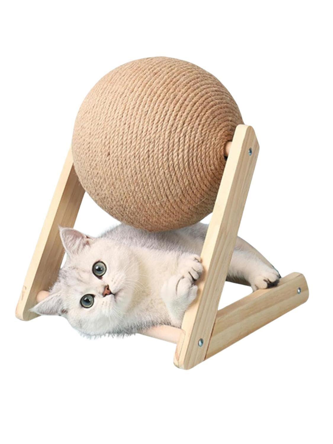 Rascador Bola Giratoria para Gatos 28x18x30 CM-3