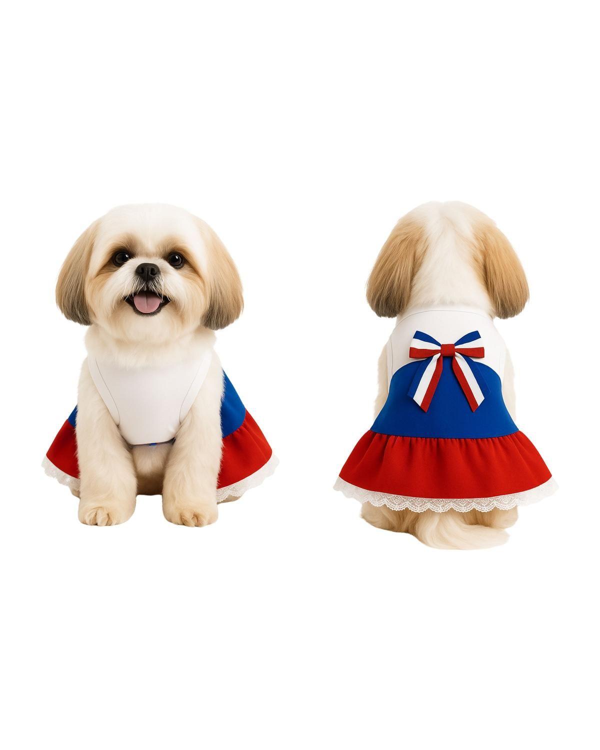 Vestido Huasa para Perro Talla M | Fiestas Patrias-3