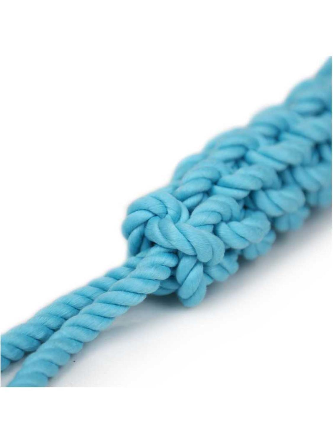 Juguete Cuerda Trenzada Hey! 32 cm Celeste para Perros-2
