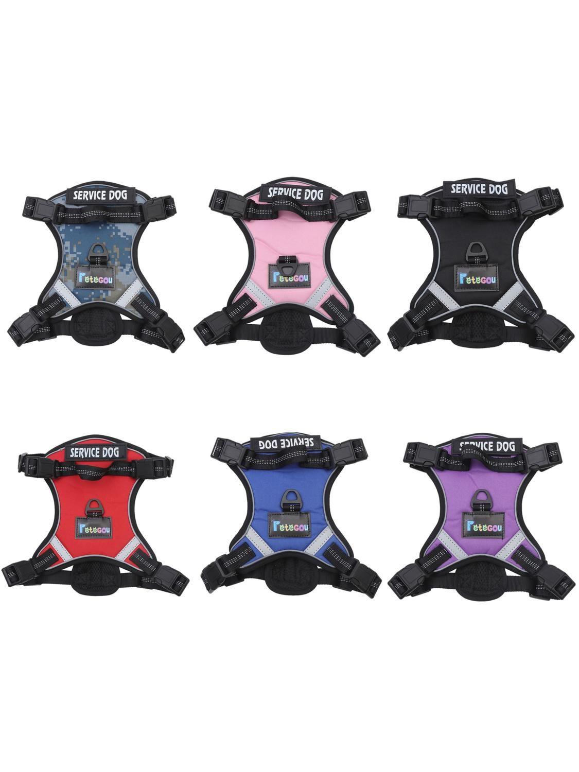 Arnes para mascotas ajustable SERVICE DOG Talla L-3