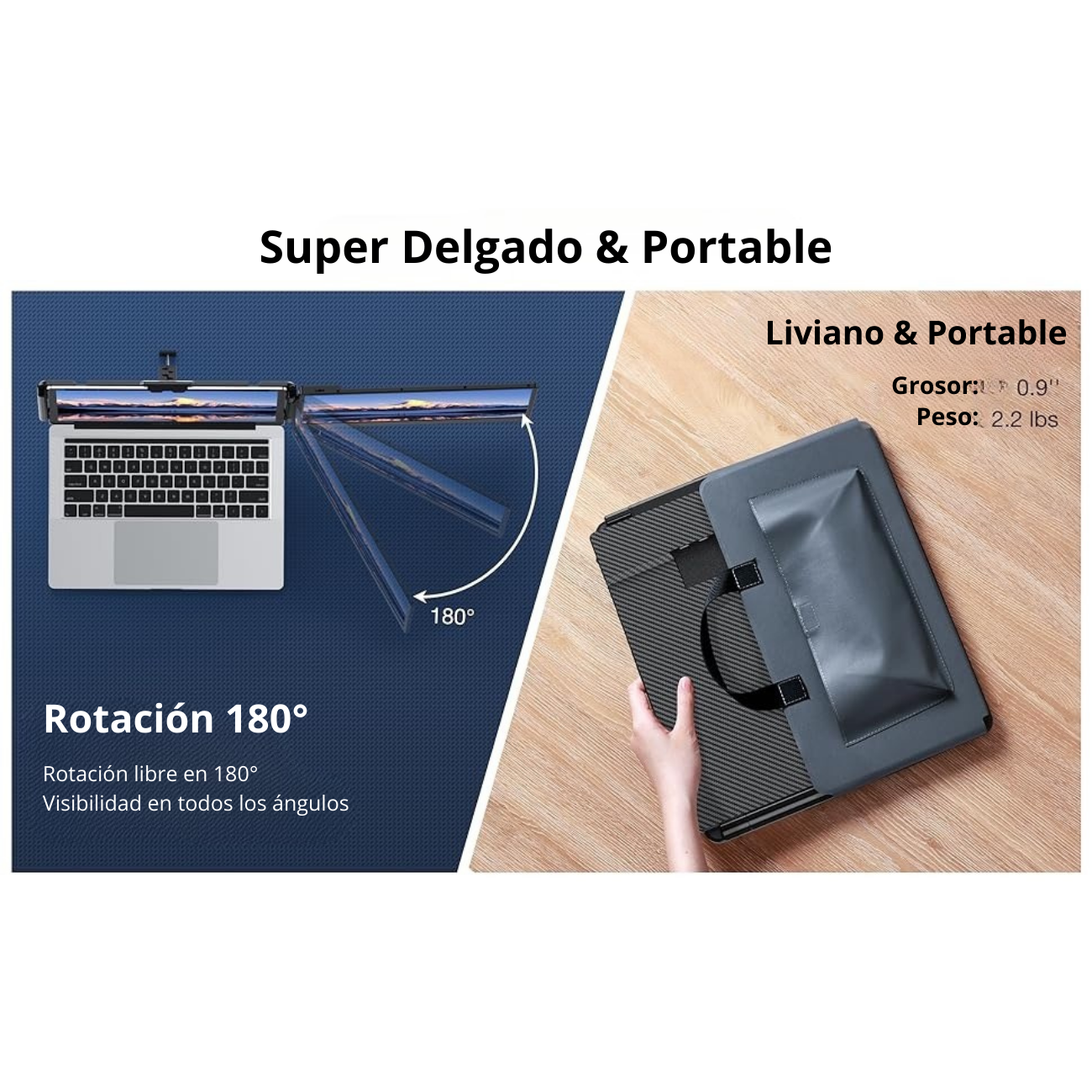 Monitor Portatil para Notebook pantalla de 14 pulgadas FHD-2