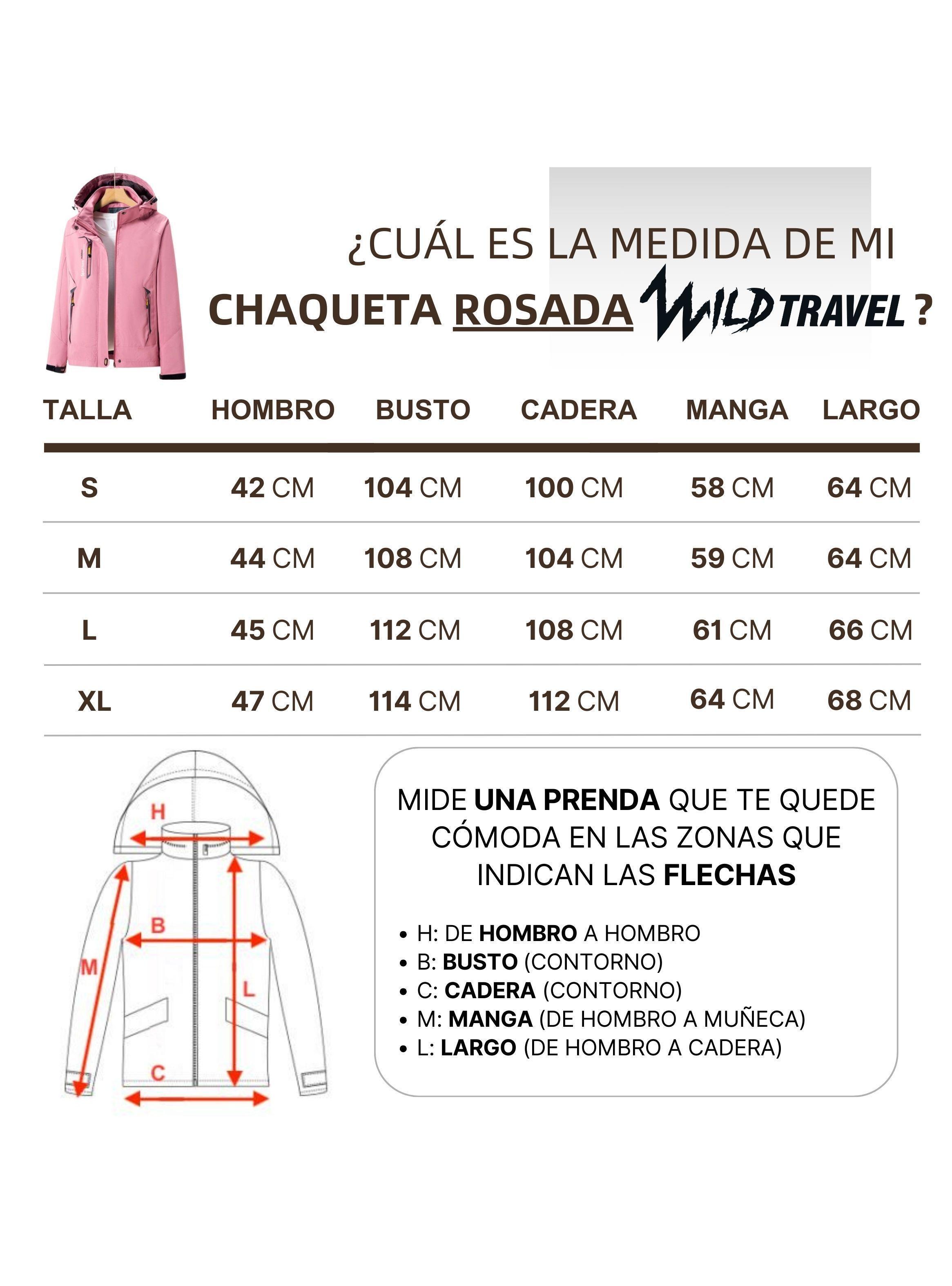 Chaqueta Corta Viento Impermeable Premium Wild Travel Mujer-5