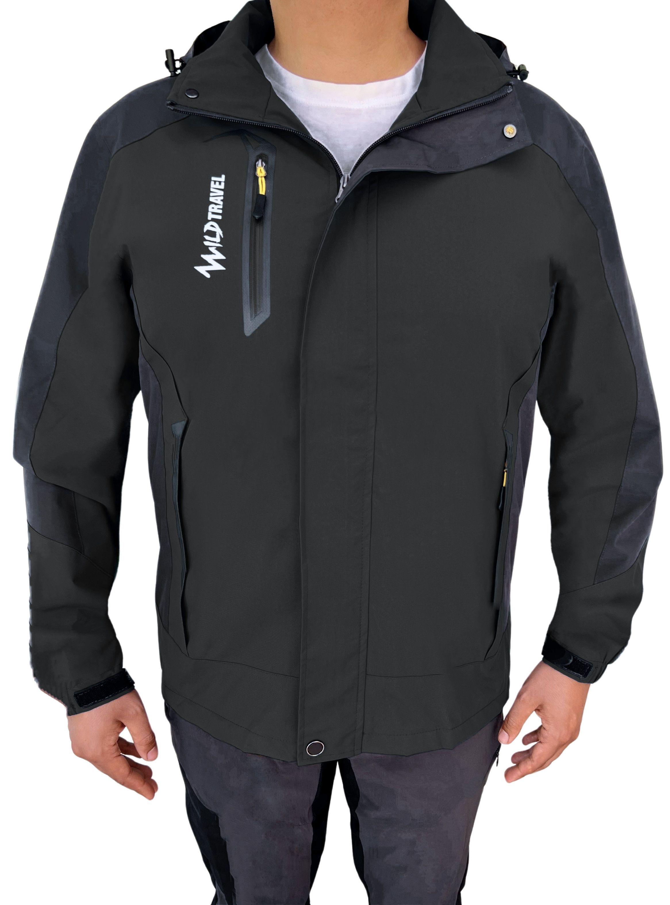 Chaqueta Corta Viento Impermeable Premium WildTravel Hombre-2