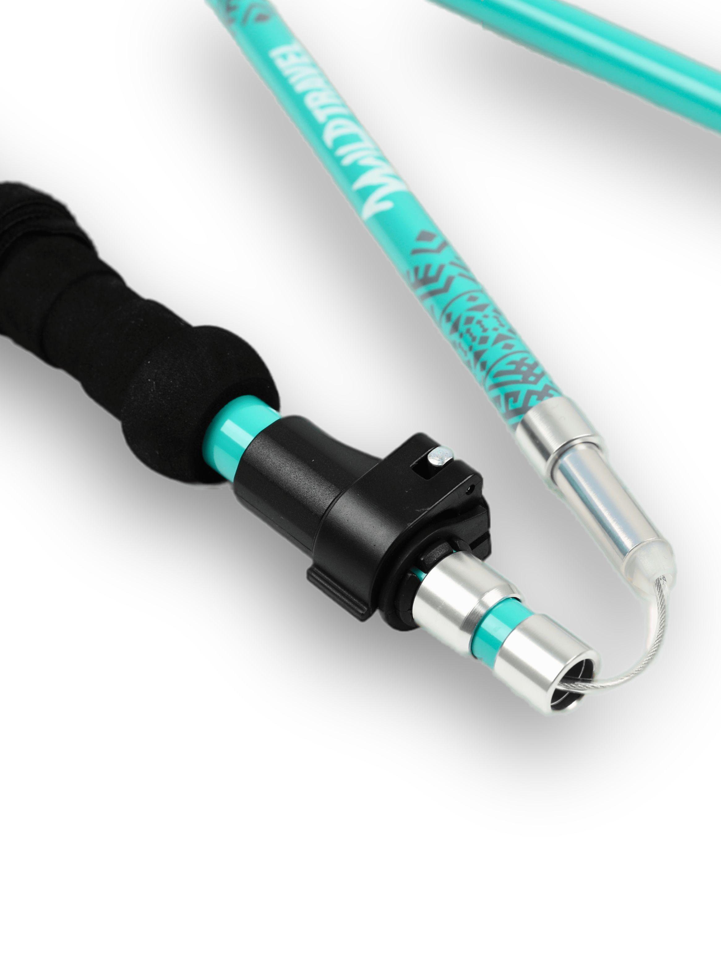 Bastones De Trekking 2 Unidades Par Plegable Aluminio 7075-4