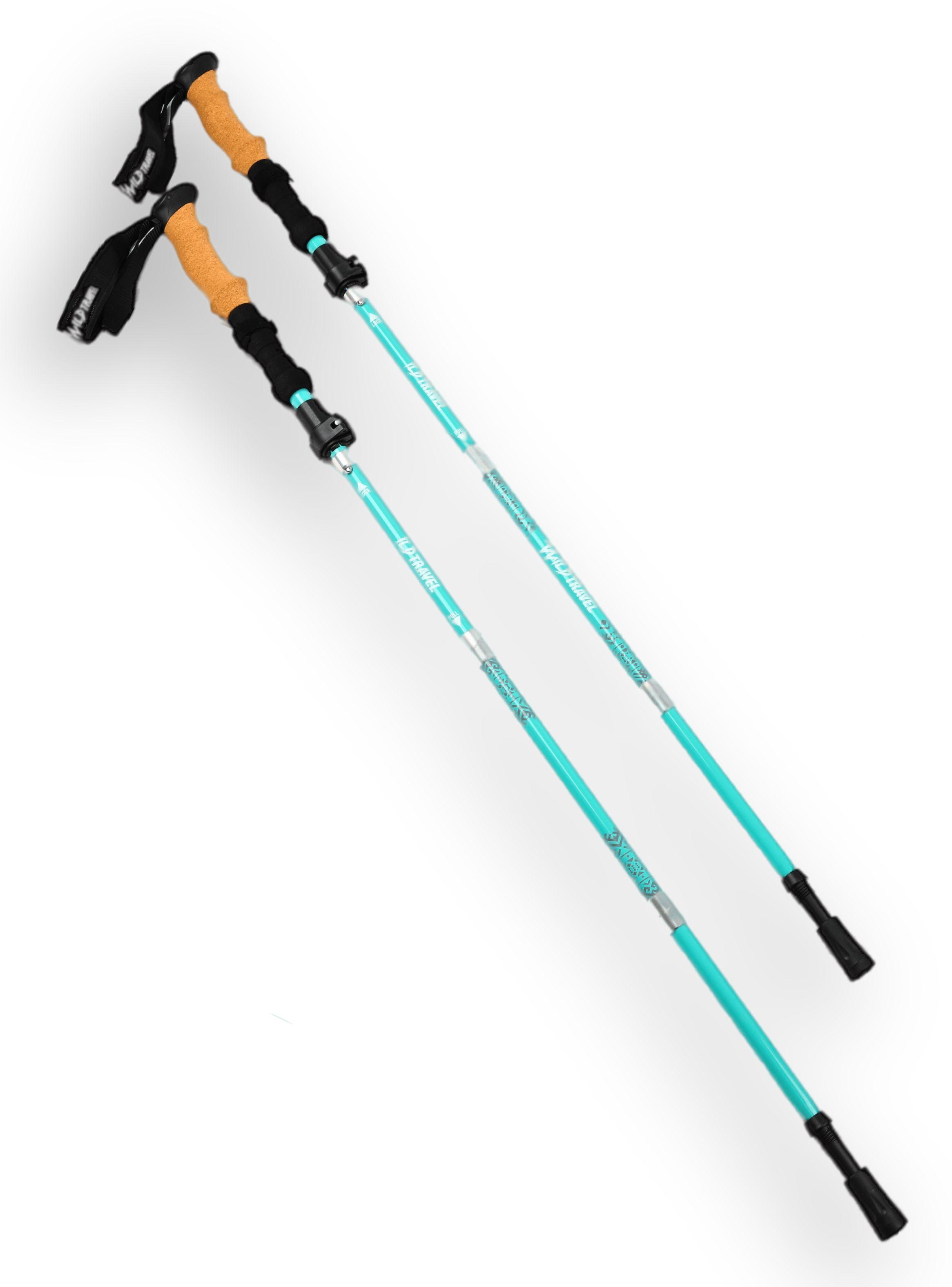 Bastones De Trekking 2 Unidades Par Plegable Aluminio 7075-6