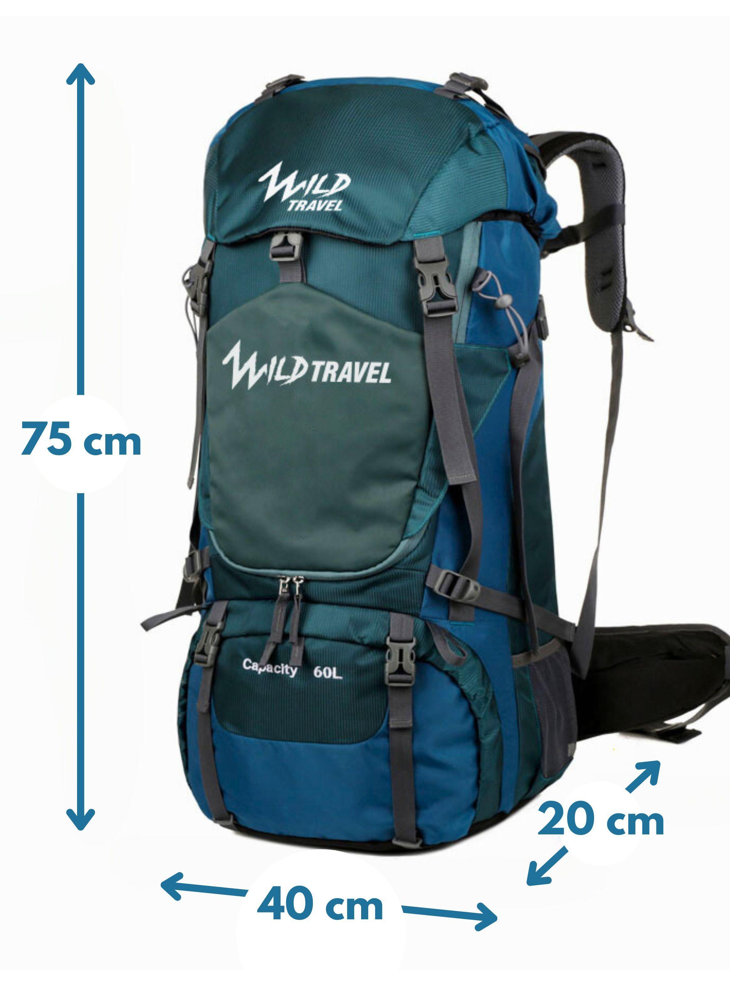 Mochila Trekking y Camping ExploreTrail 60 litros WildTravel-7