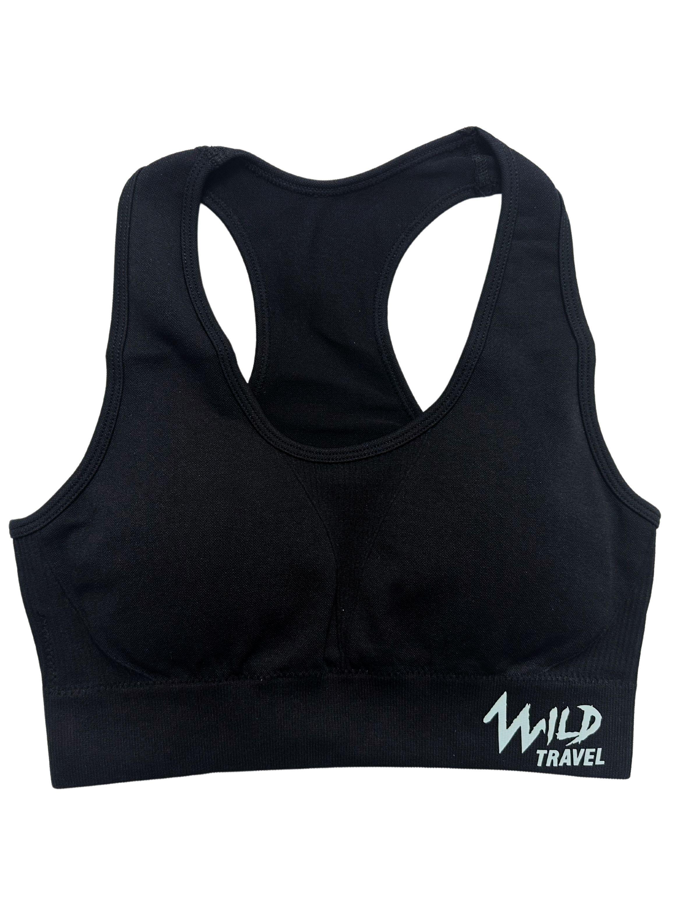 Conjunto Deportivo Set Peto y Calza Negro Midnight Flow Traje Mujer WildTravel-4