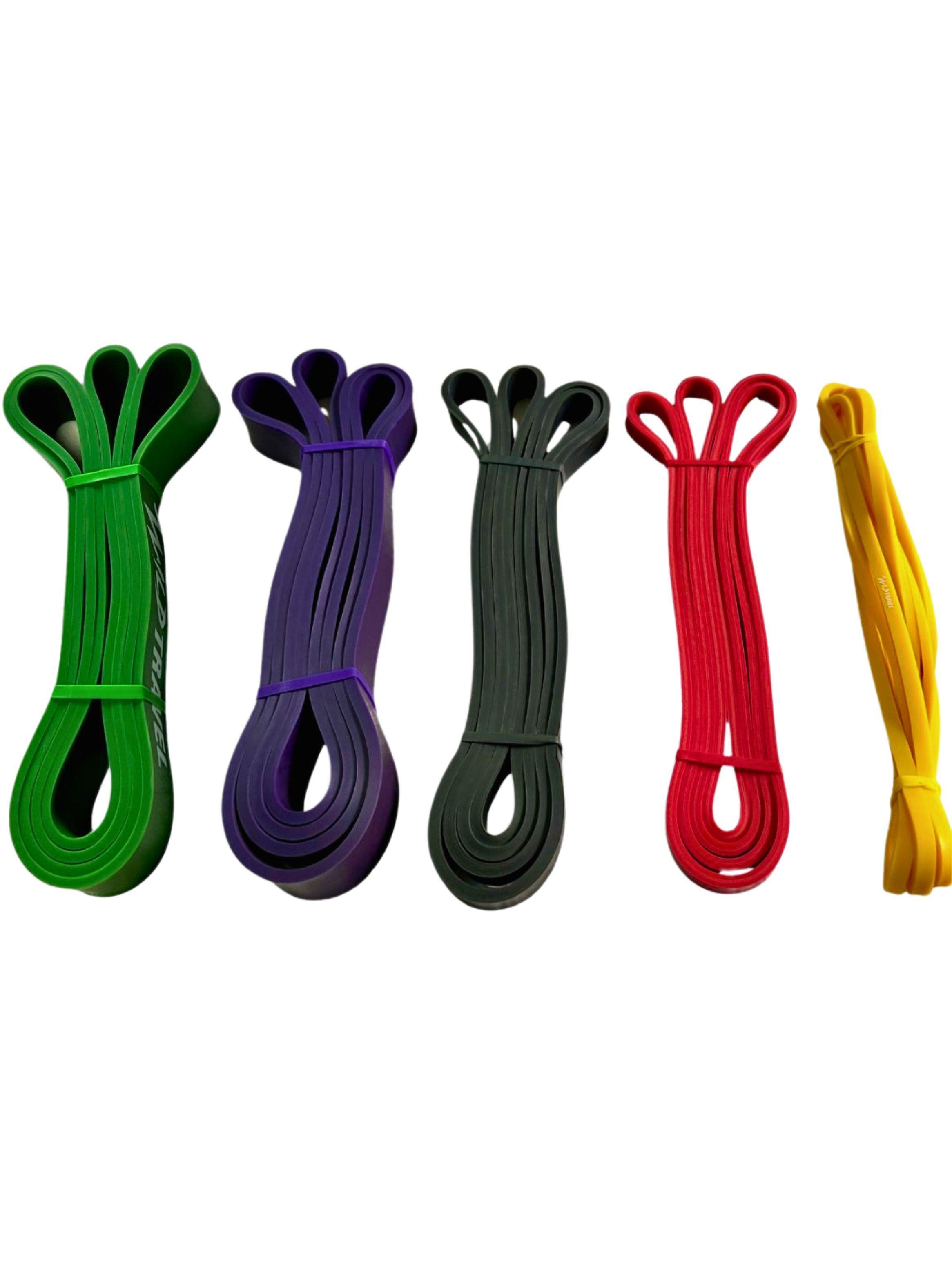 Kit 5 Power Bands Banda Elástica De Resistencia Pull Up Gym-2