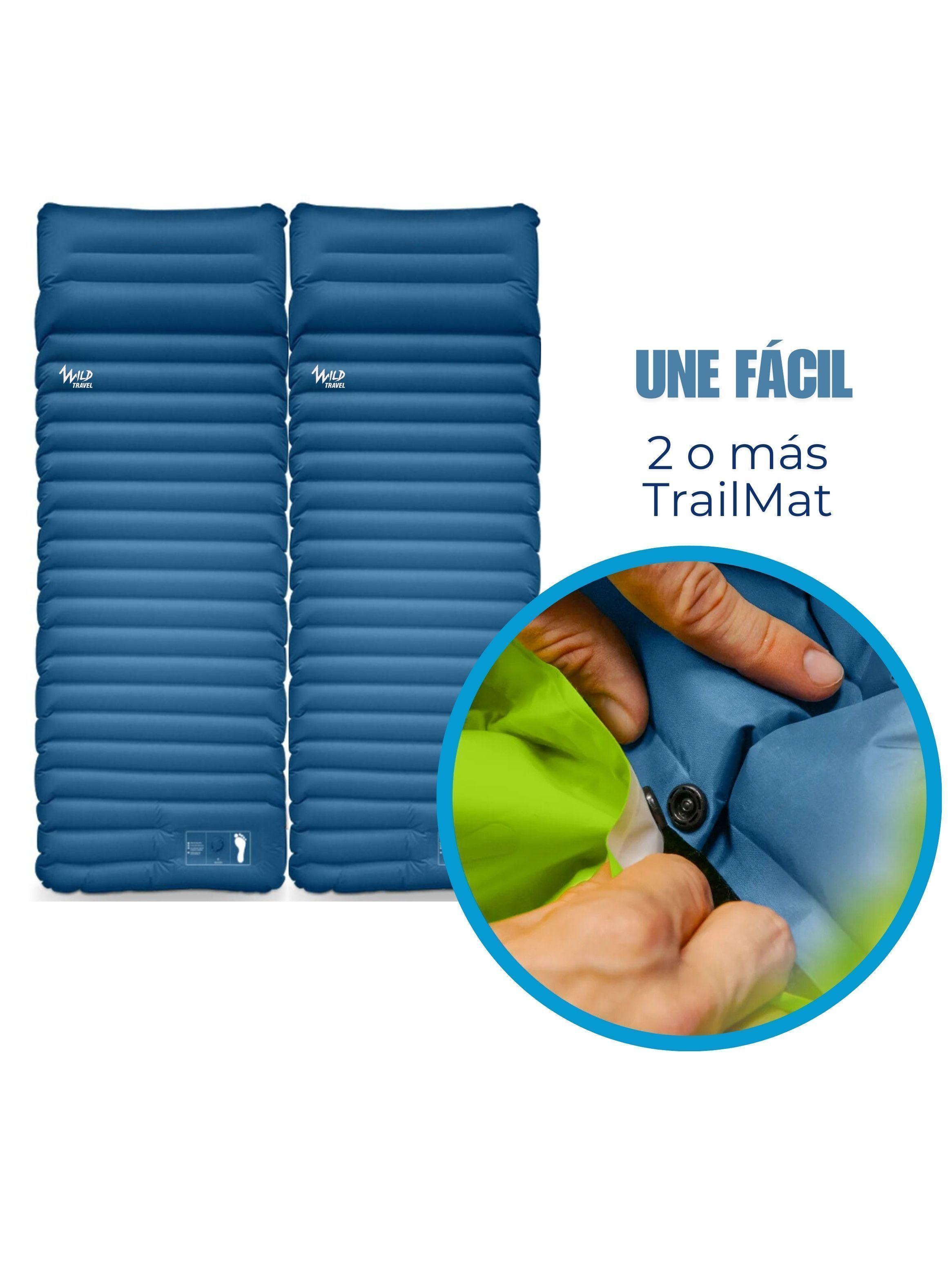 Colchoneta 1 Cuerpo Inflable De Trekking y Camping Ultraligera TrailMat Wild Travel-3