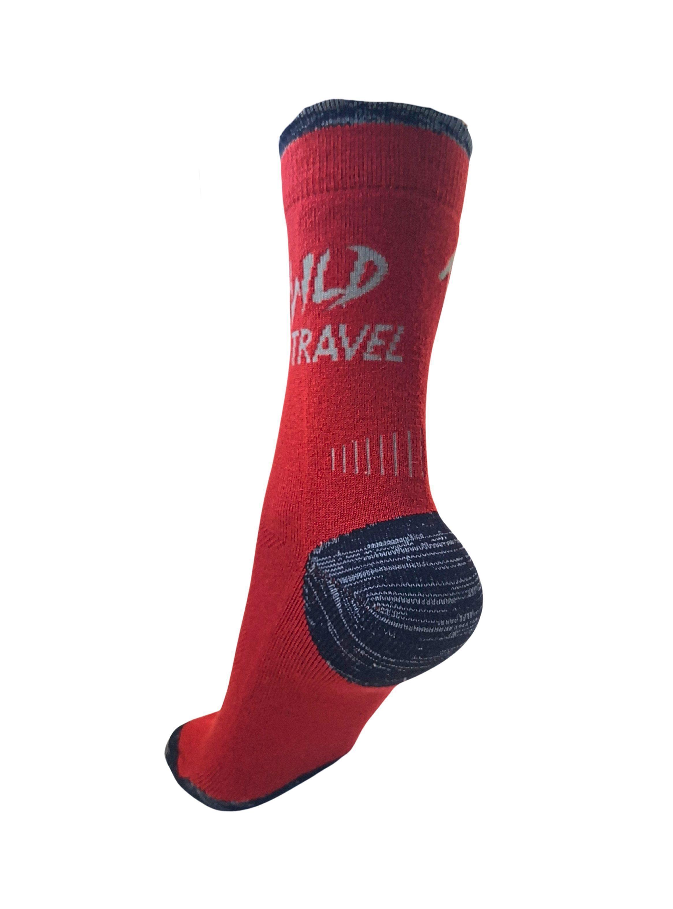 Calcetas Trekking Wild Travel Lana Merino Térmicas Deportiva-1