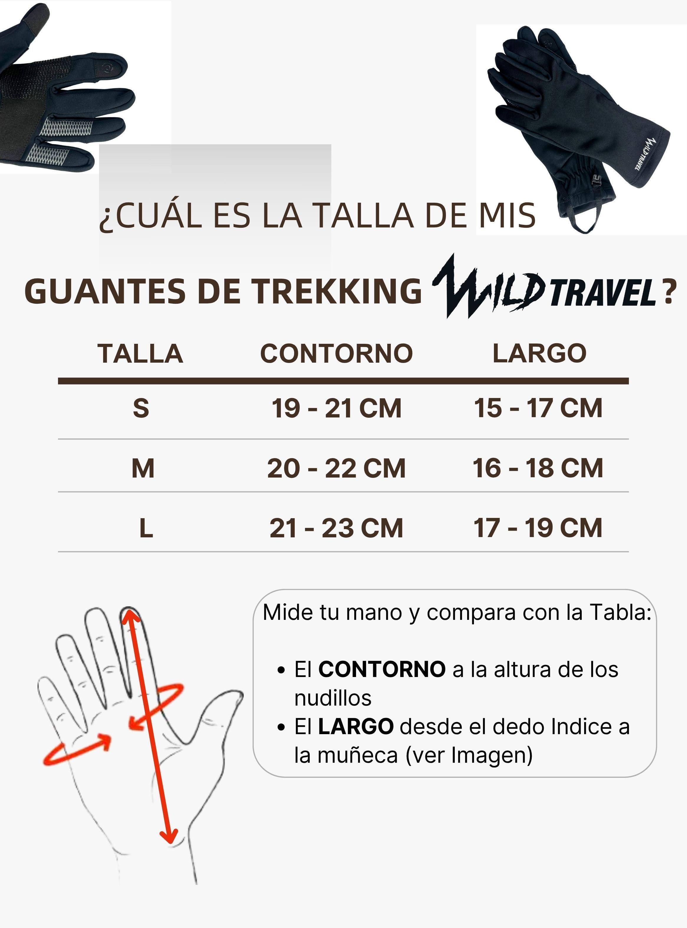 Guante de Trekking Térmico Primera Capa Touch TrailGrip WILD TRAVEL-7