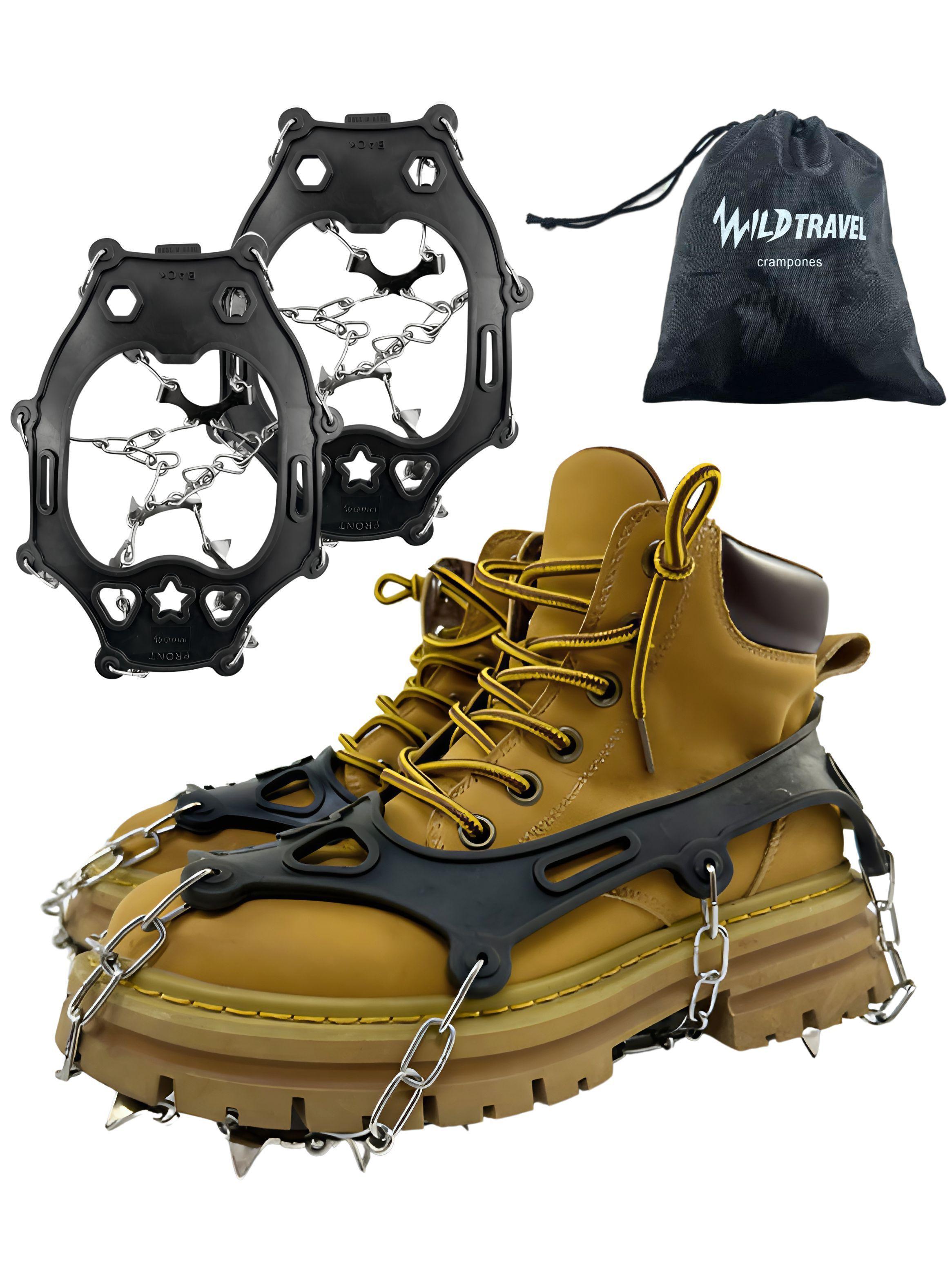 Crampones Antideslizantes Montaña Hielo y Nieve Wild Travel-0