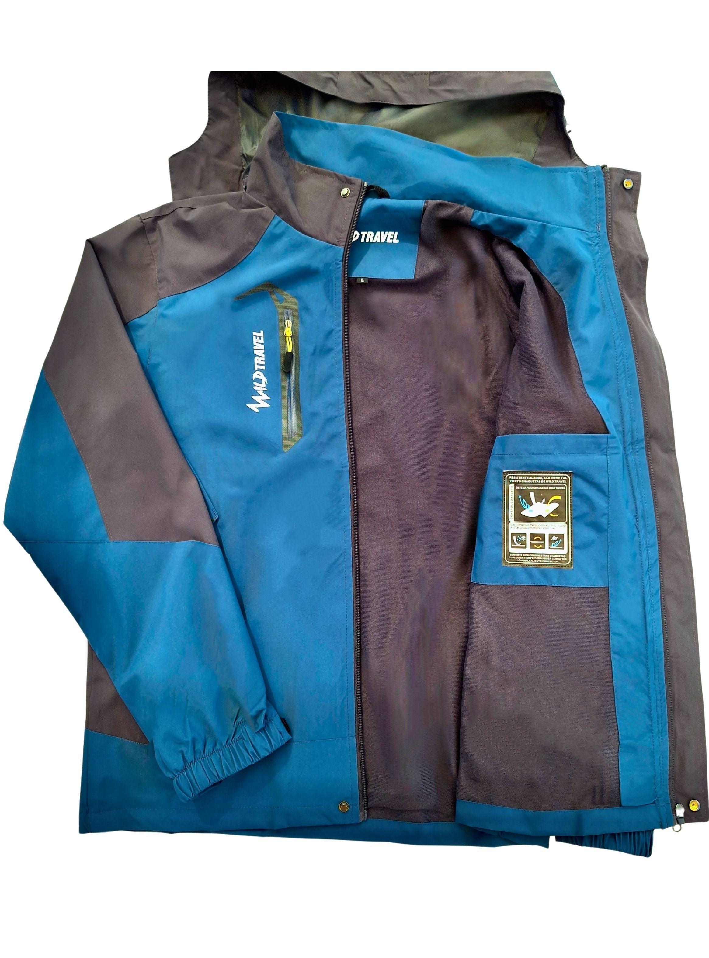 Chaqueta Corta Viento Impermeable Premium Wild Travel Hombre-3
