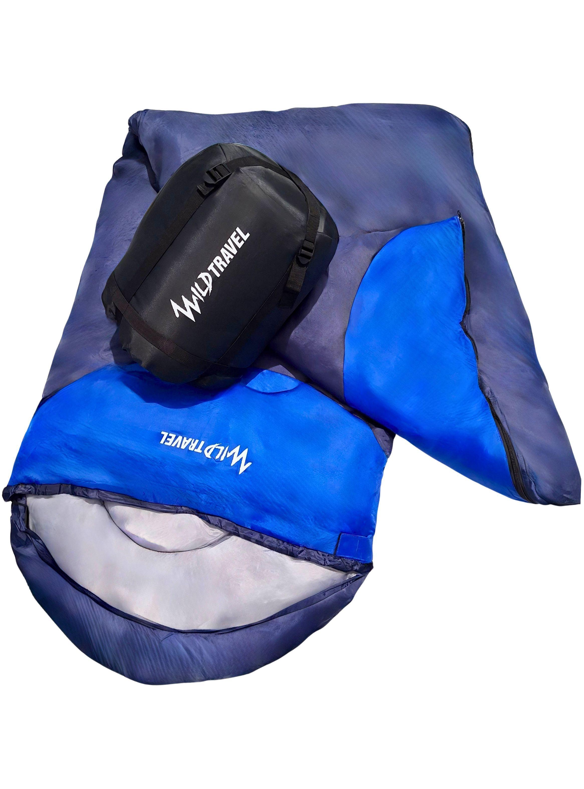 Saco De Dormir Extremo Wild Travel -15° +10° Azul 1800g-2