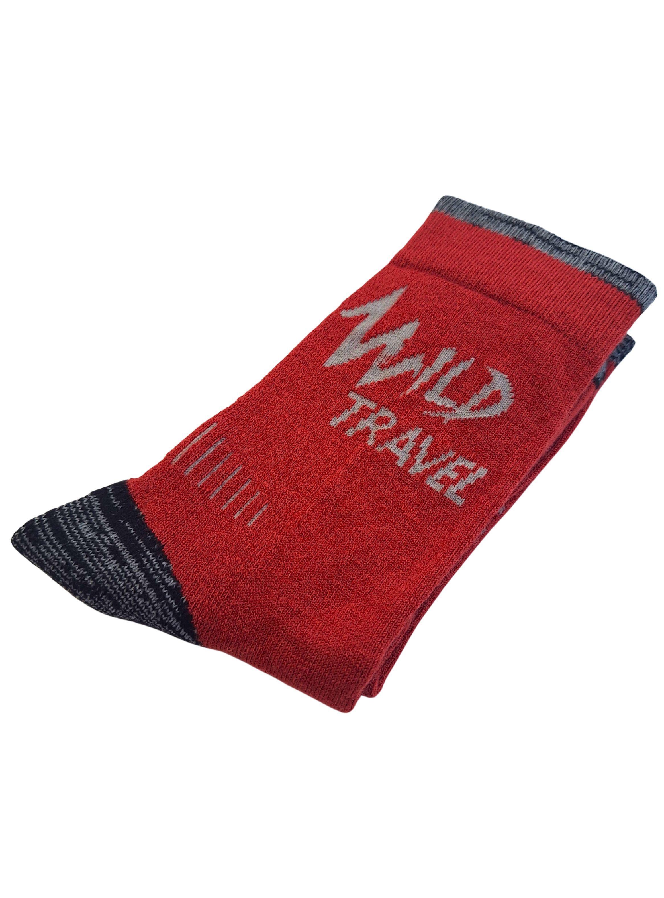 Calcetas Trekking Wild Travel Lana Merino Deportiva Térmicas-4