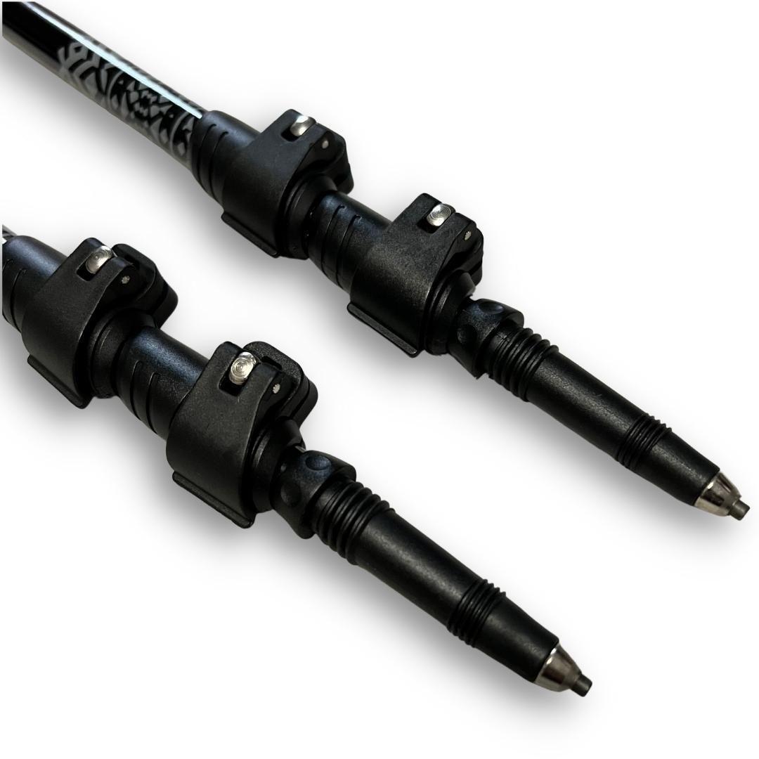 Bastones de Trekking Wild Travel 2 unidades Negro-3