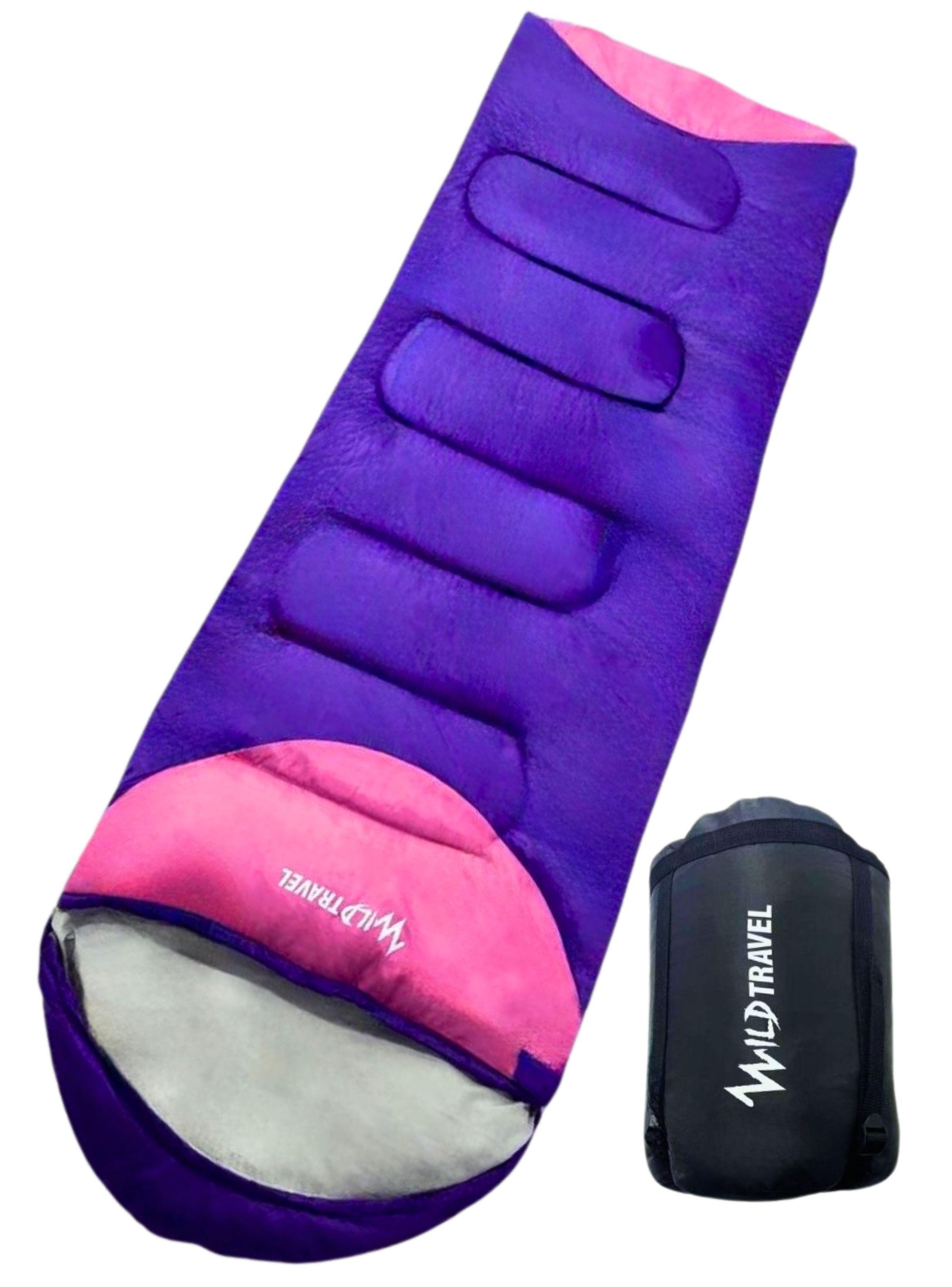 Saco De Dormir Extremo Wild Travel -15° +10° Morado 1800g-0