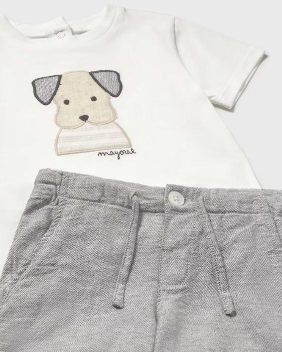 CONJUNTO BERMUDA + CAMISETA PERRO-2