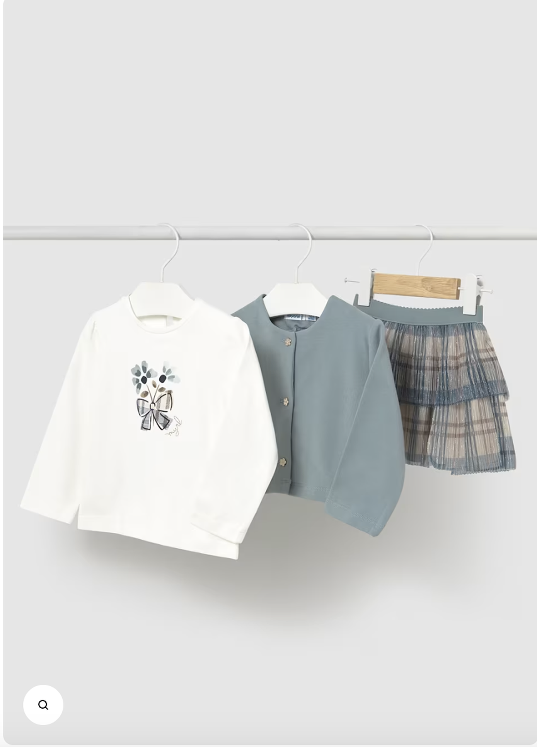 Conjunto 3 piezas, falda, rebeca y camiseta.-0