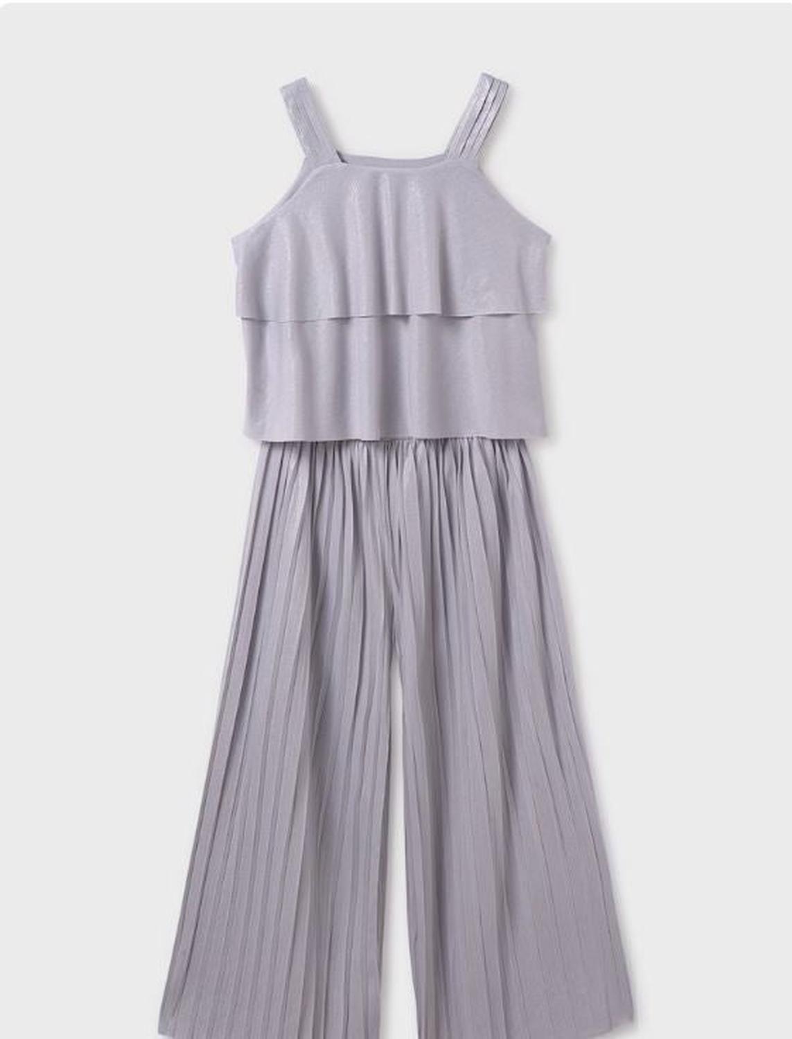 Conjunto pantalón largo y top plisado chica Ceremonia-0