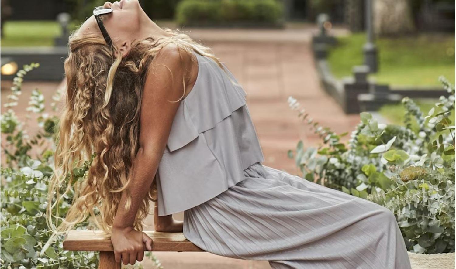 Conjunto pantalón largo y top plisado chica Ceremonia-2