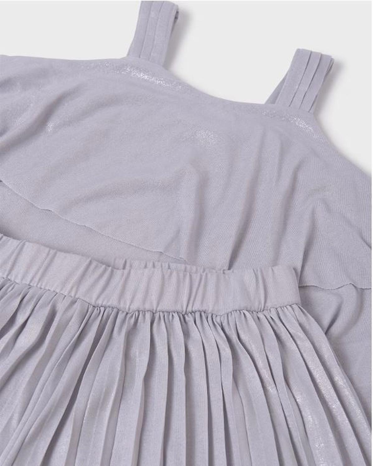 Conjunto pantalón largo y top plisado chica Ceremonia-3