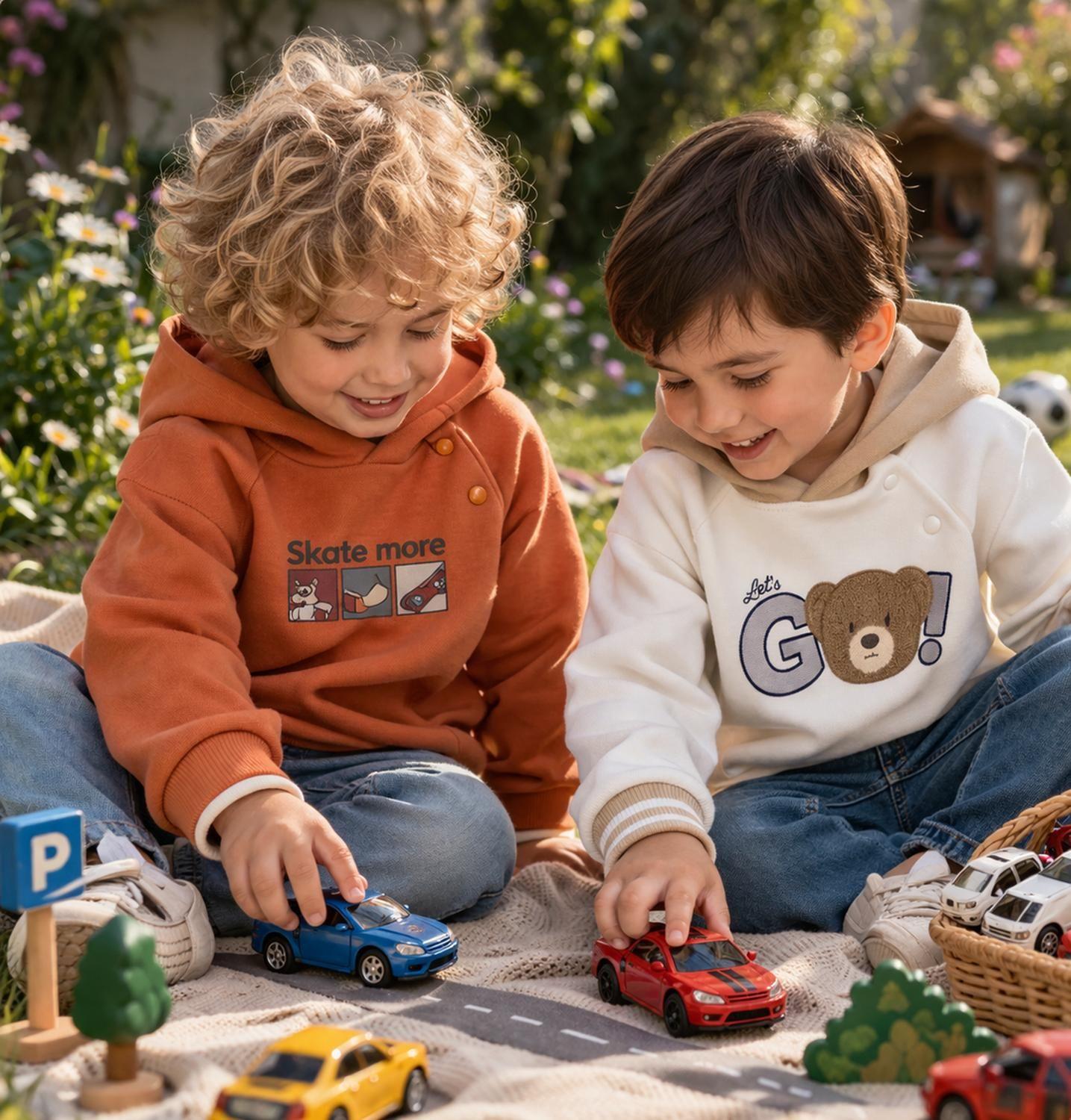 Pullover Capucha serigrafia de adorno.-3