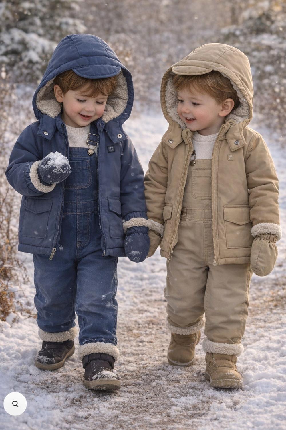 Chaqueton con capucha y guantes-1