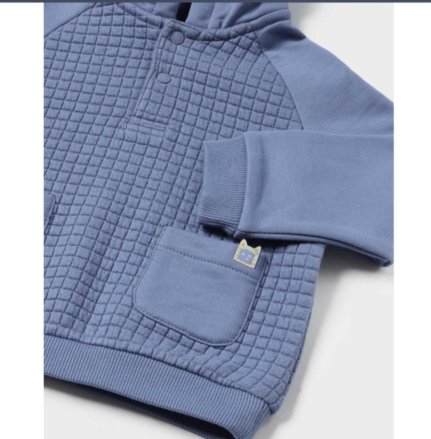 Sudadera combinada bolsillos-1