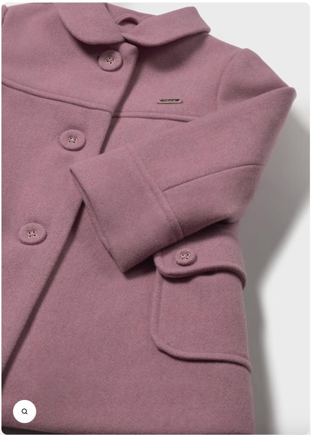 Abrigo paño, tablon encontrado en la espalda.-1