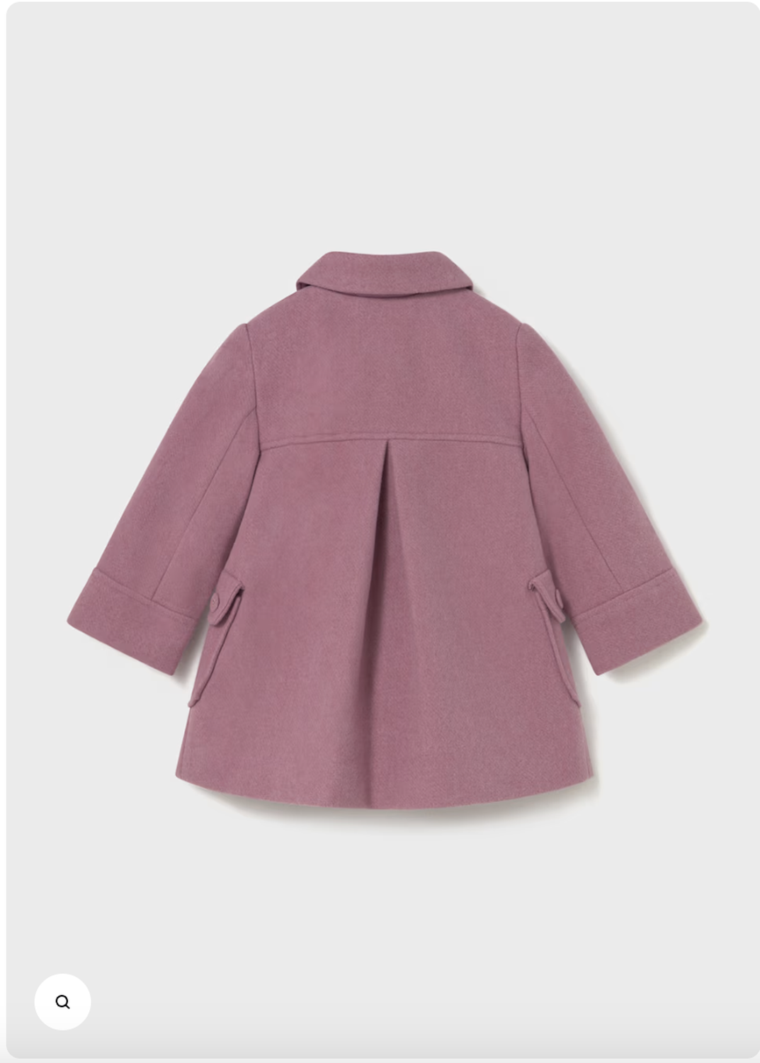 Abrigo paño, tablon encontrado en la espalda.-2