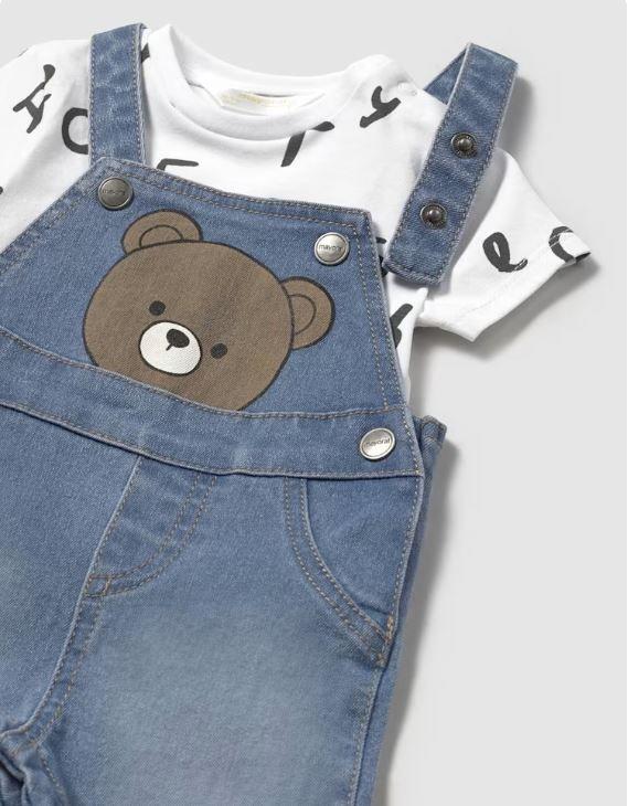 CONJUNTO JARDINERA CORTA + CAMISETA-1