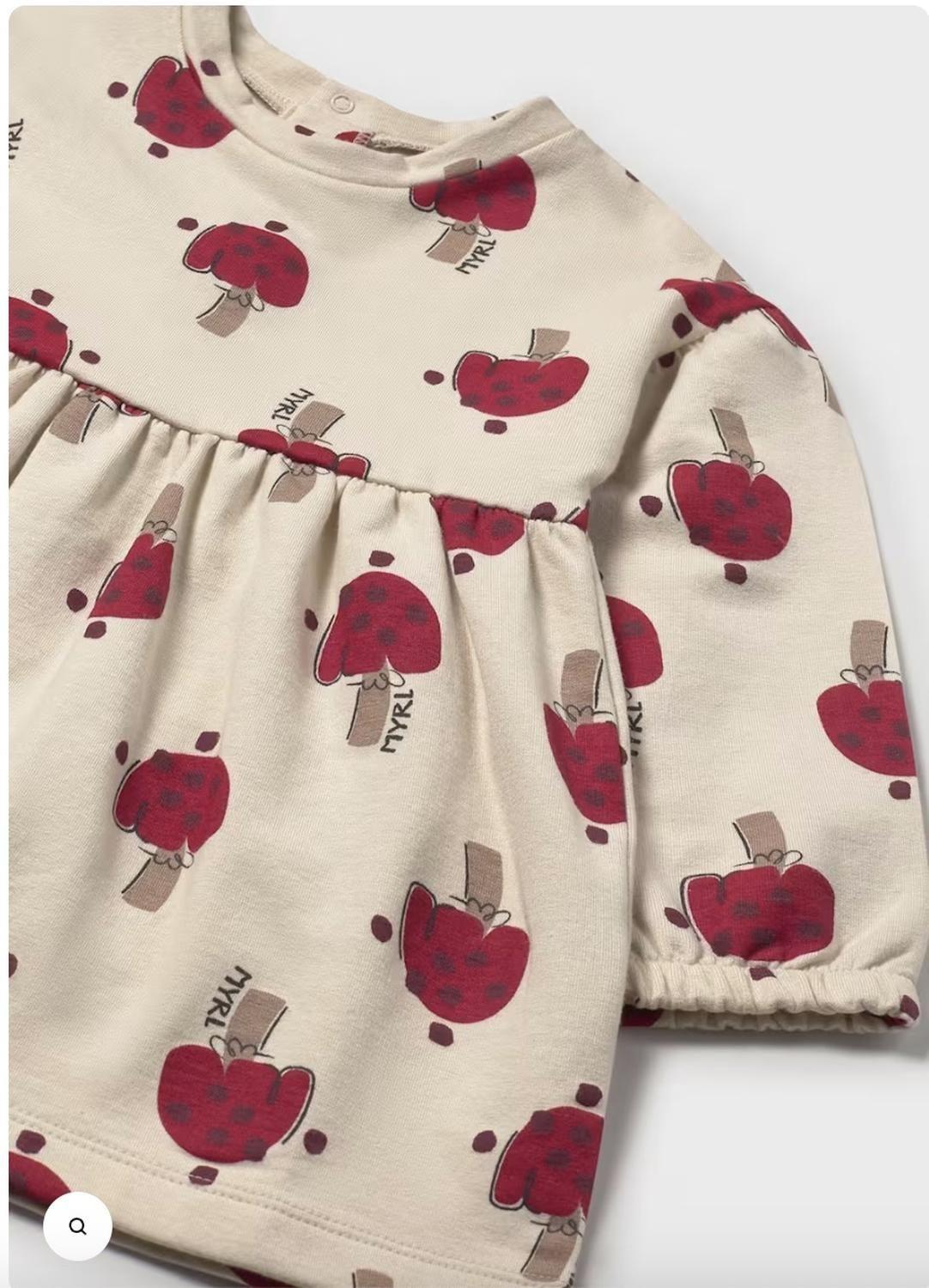 Vestido felpa estampado-2