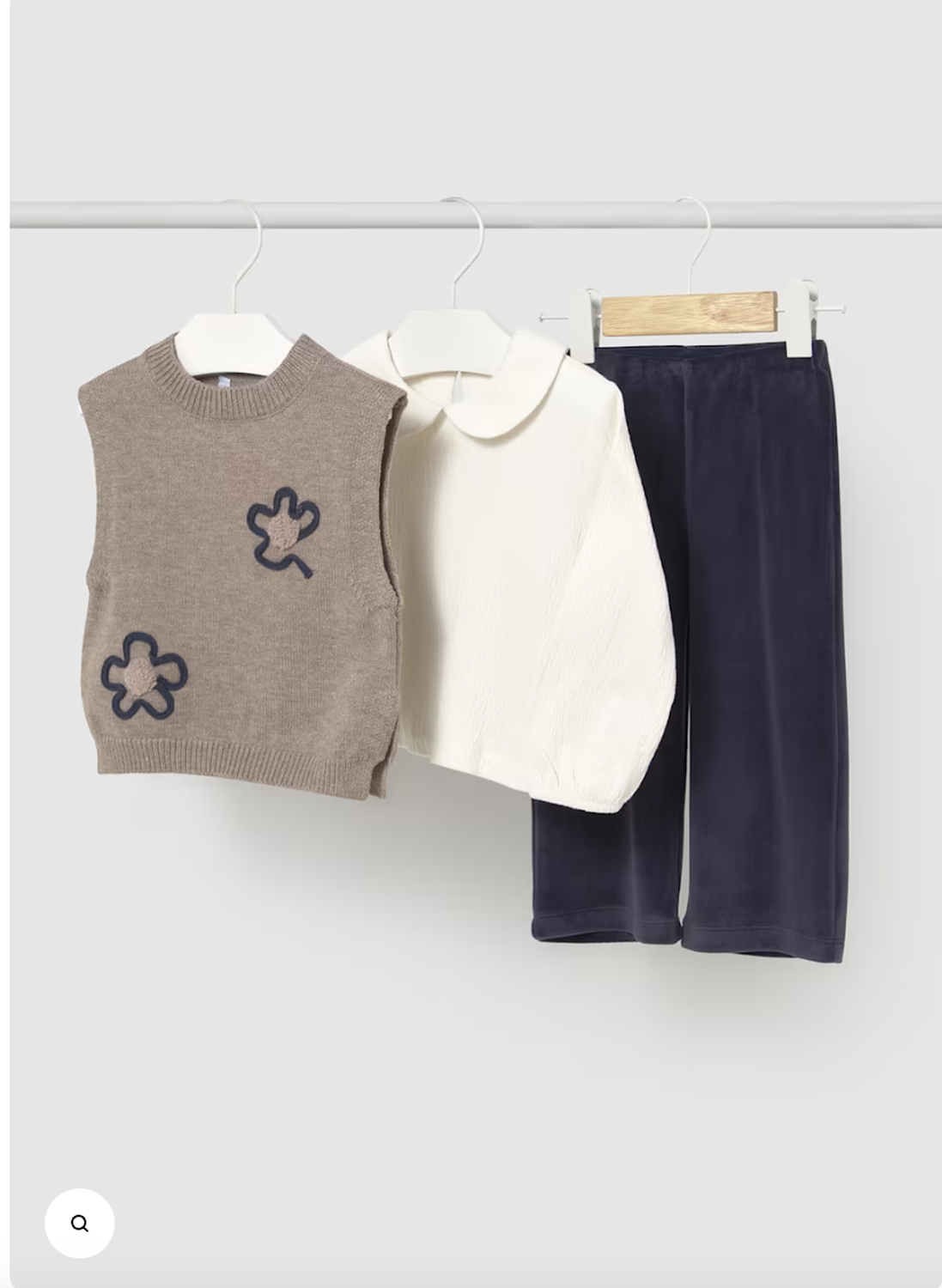 Conj. Pantalon chaleco tricot-0