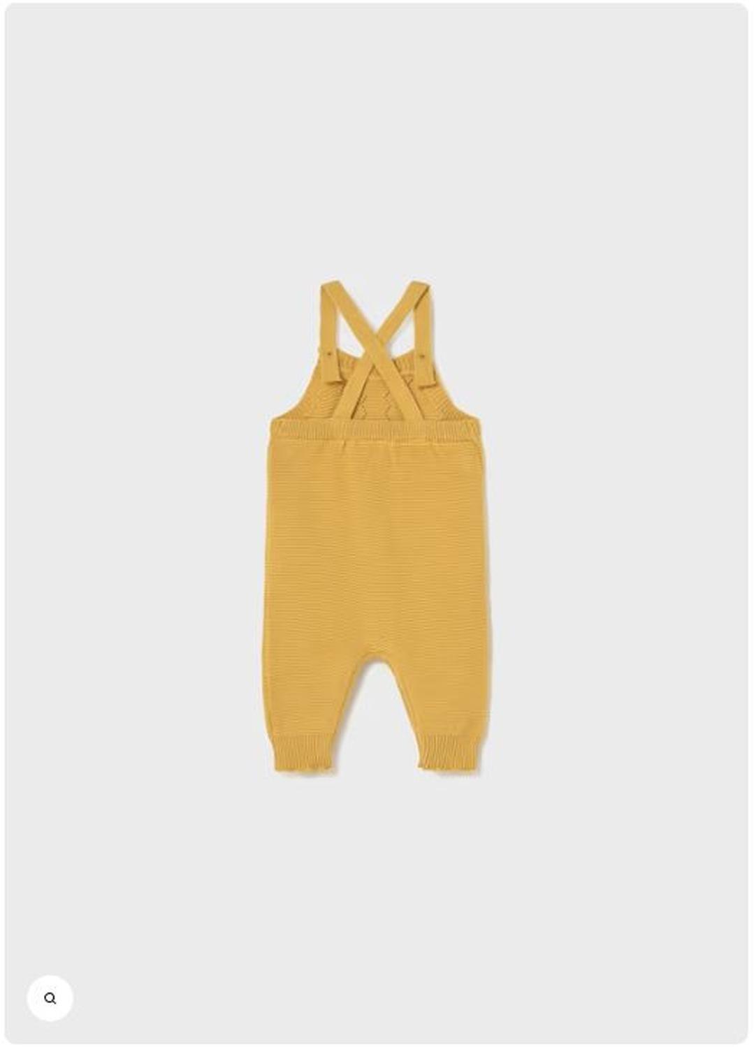 Conjunto jardinera mostaza 3 piezas recién nacido-3