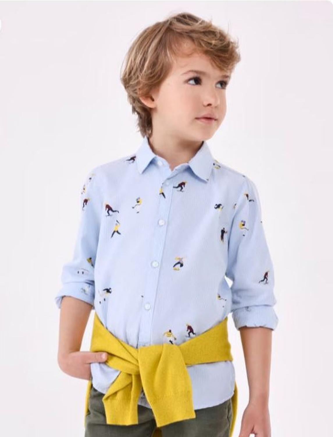 1 CAMISA ESTAMPADA ALGODON-0