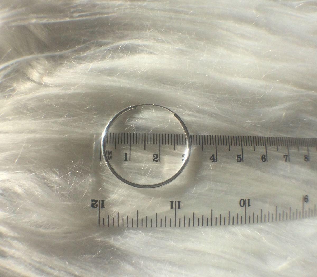 Aro Argolla Medianas Mujer Plata 30mm-2